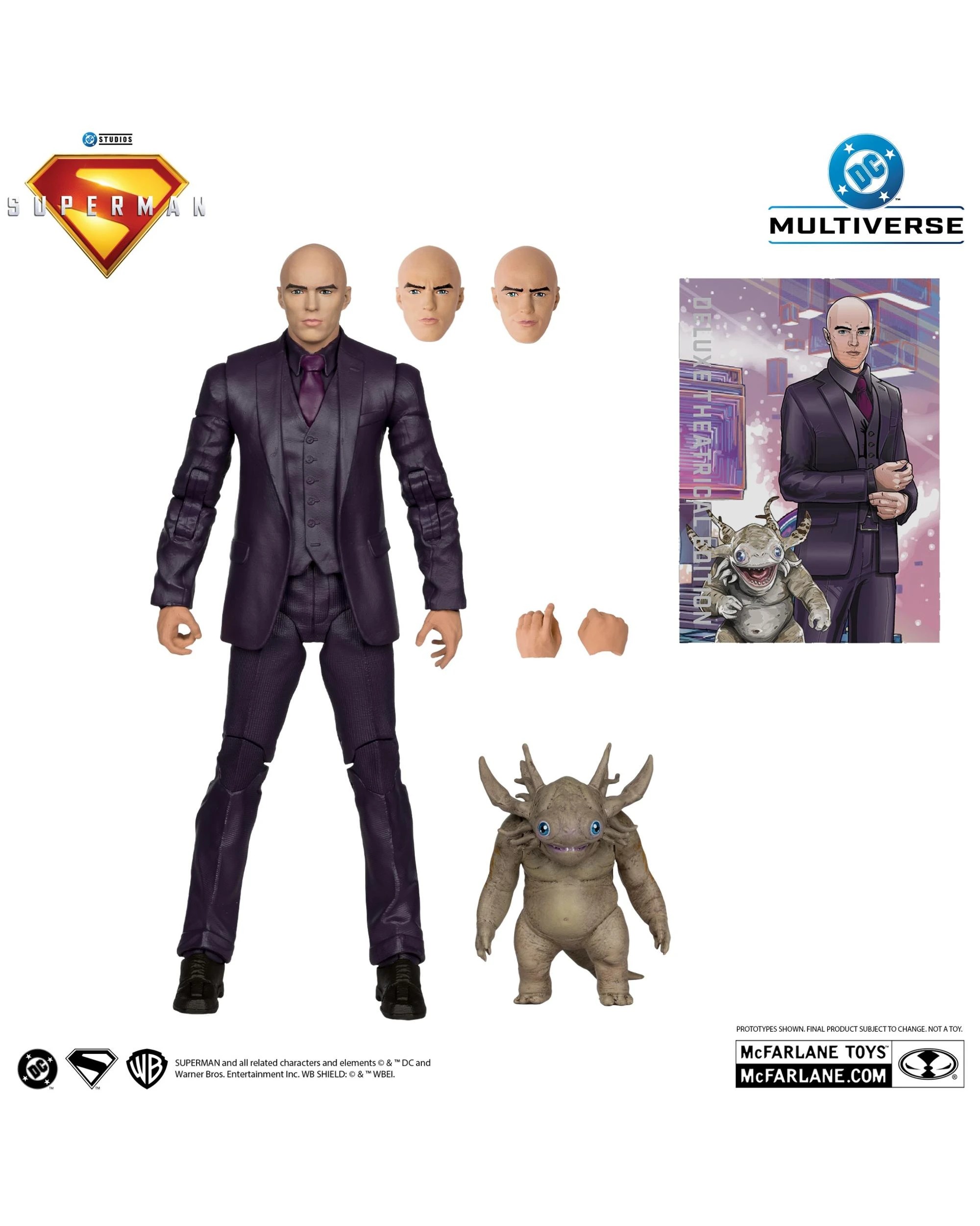 2 DC Multiverse Superman - 2025 -  Lex Luthor and Baby Kaiju Deluxe Theatrical Edition 7 inch Action Figure, 2 of 9