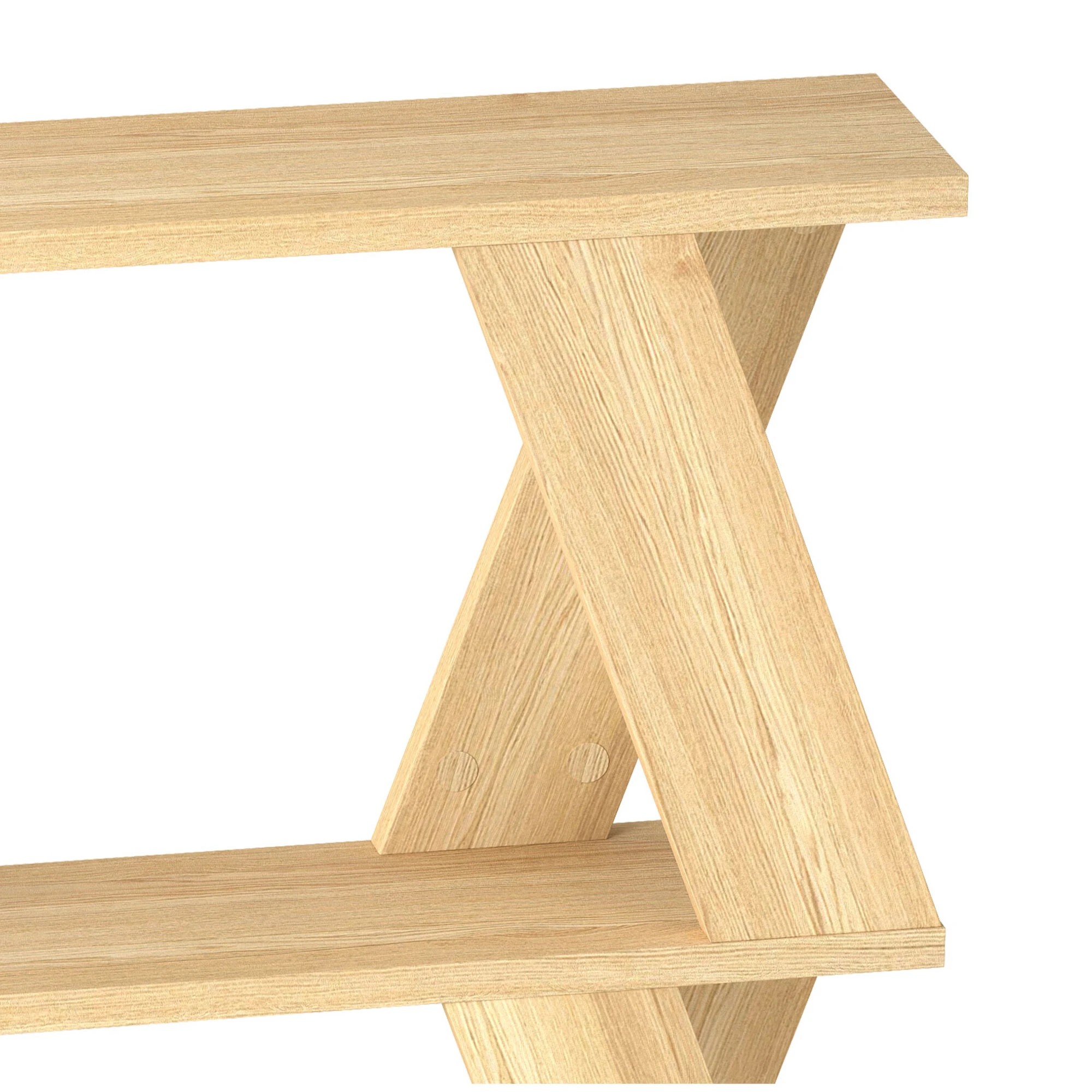 4 Levede Slim Side Table Two-Tier - Natural, 4 of 9