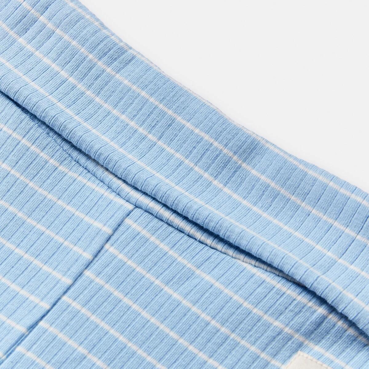 6 2 Piece Long Sleeve Wrap Newborn Set BLUE STRIPES, 6 of 6