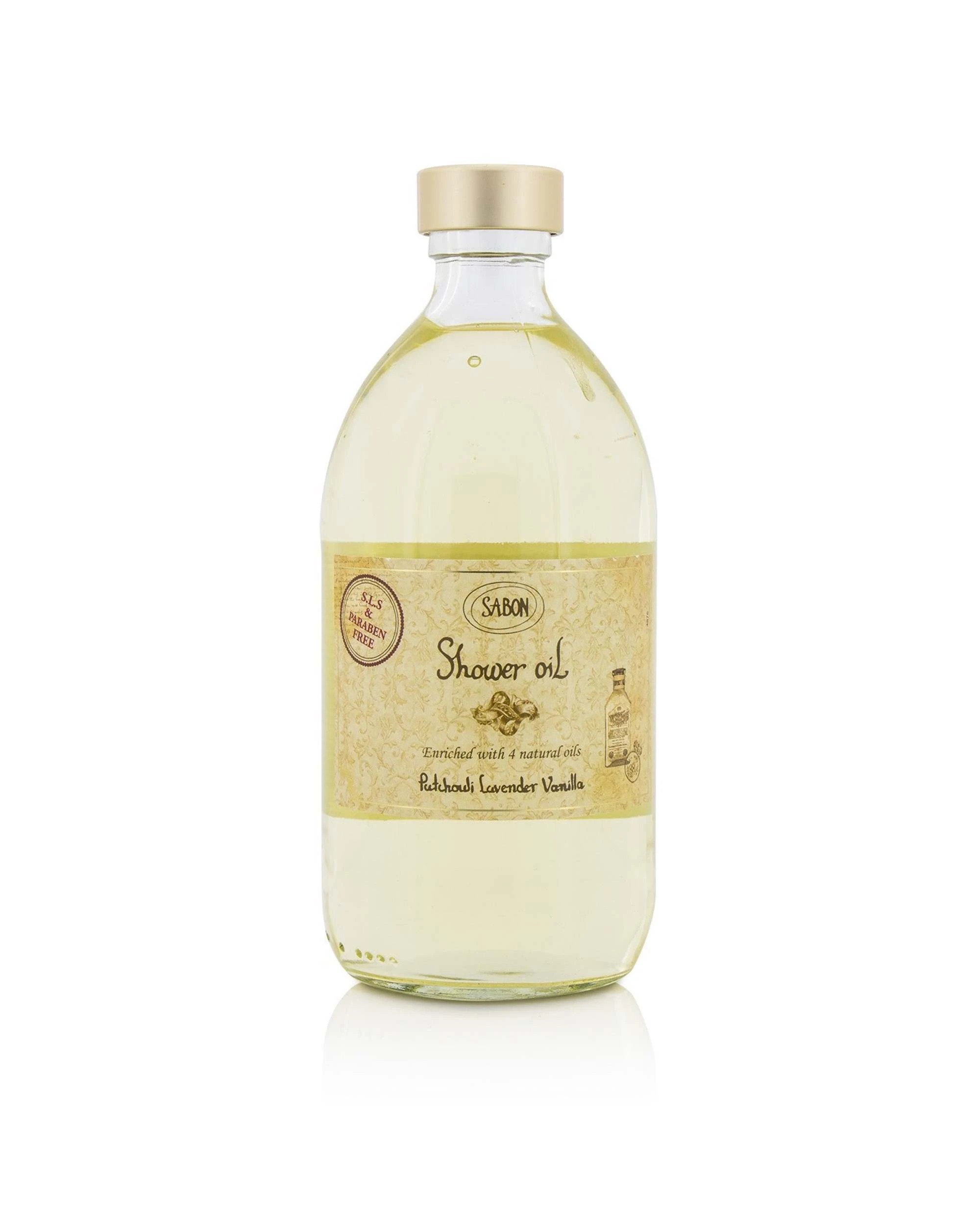 1 Sabon Shower Oil - Patchouli Lanvender Vanilla  500ml/17.59oz, 1 of 2