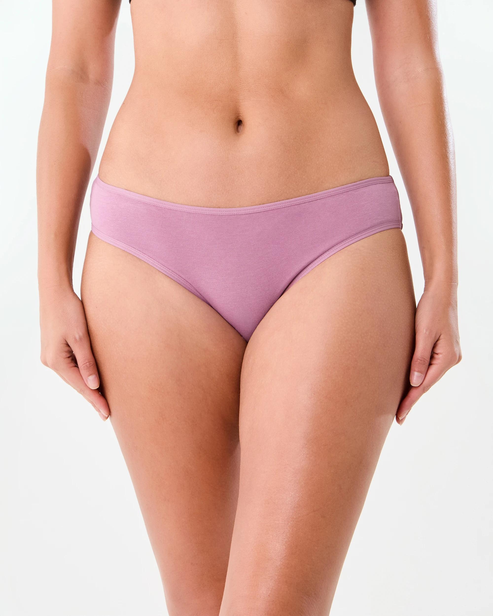 5 5 Pack Cotton Stretch Bikini Briefs Roses, 5 of 10