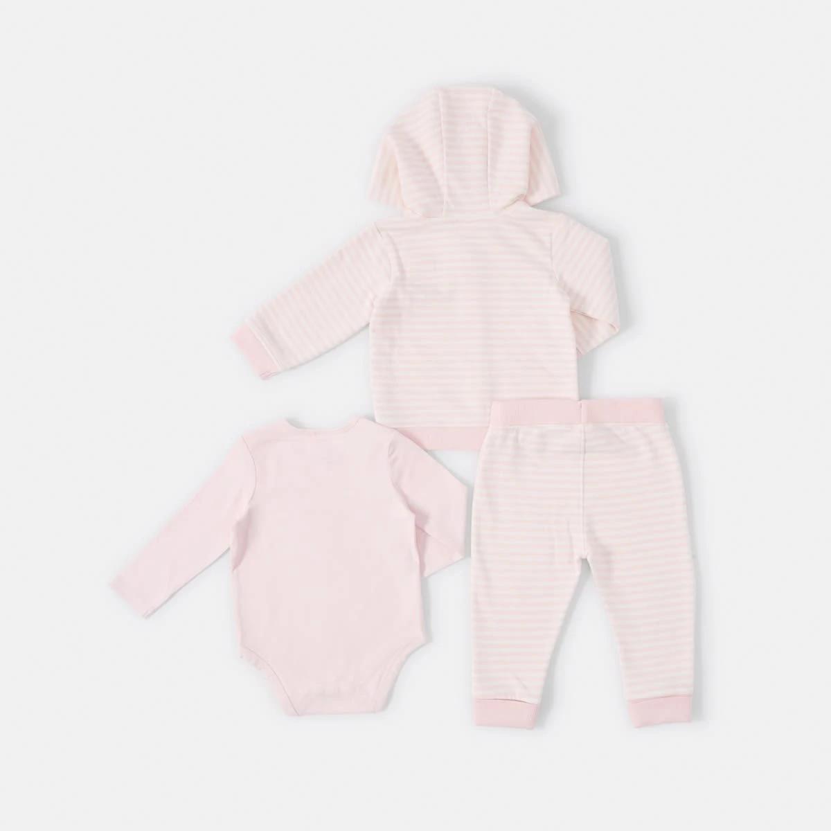 2 3 Piece Tracksuit Set Fare Pink, 2 of 8