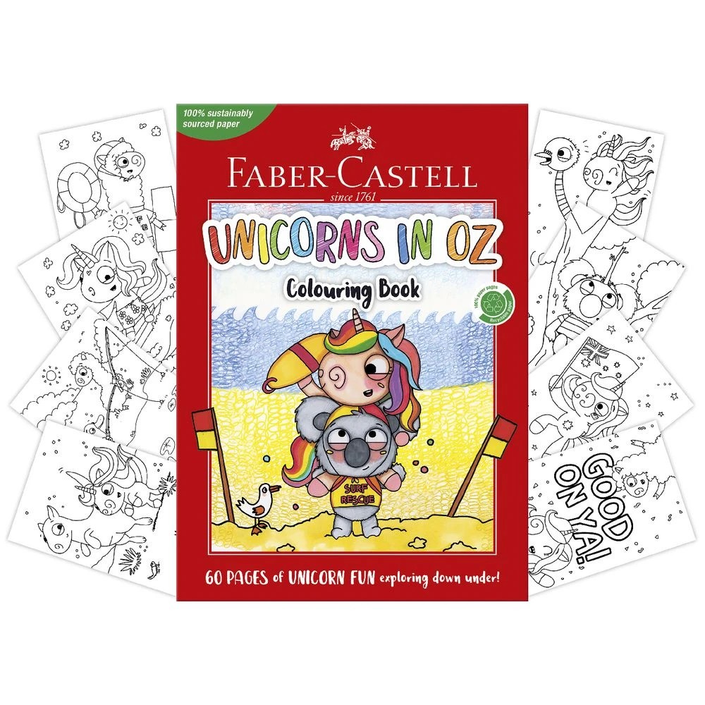 3 Faber-Castell Unicorns in Oz Colouring Book 60 Pages, 3 of 3