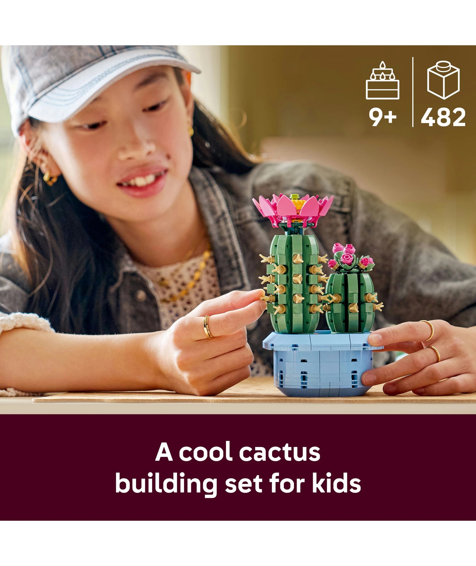 3 LEGO Botanicals Flowering Cactus 11509, 3 of 10