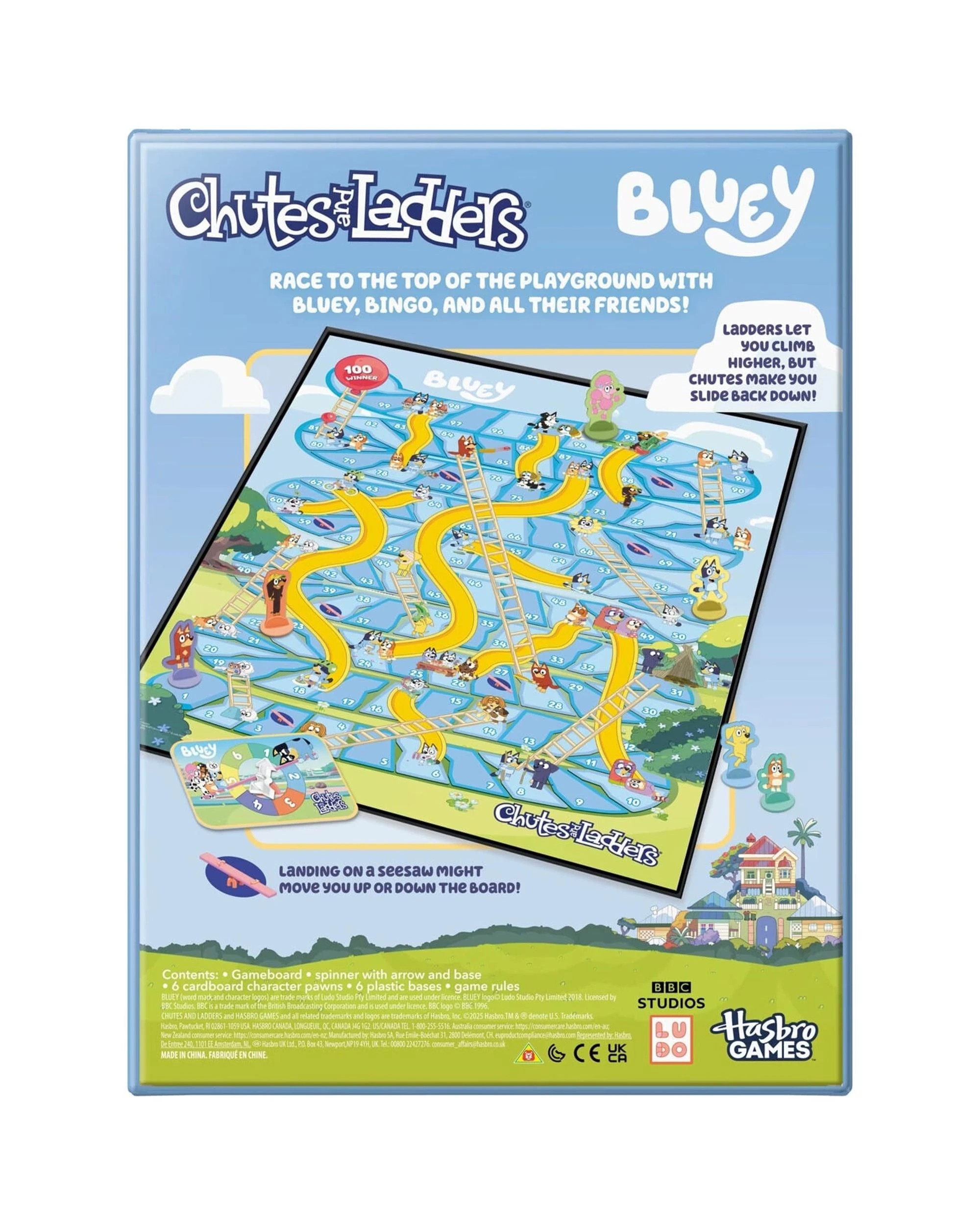 3 Bluey Chutes and Ladders Board Game, 3 of 5