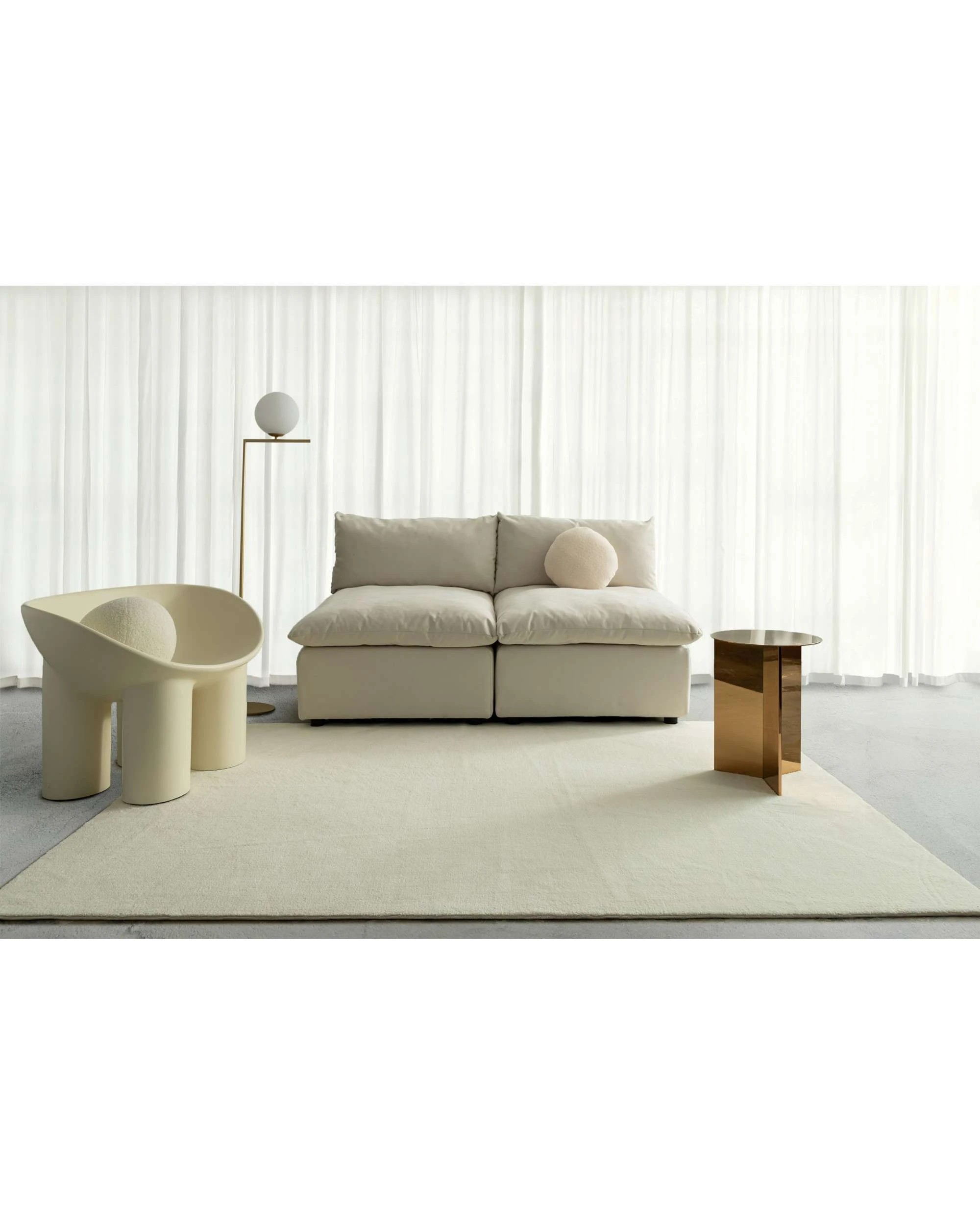 2 Loopsie Seto Washable Rug-180cm x 120cm - White, 2 of 7