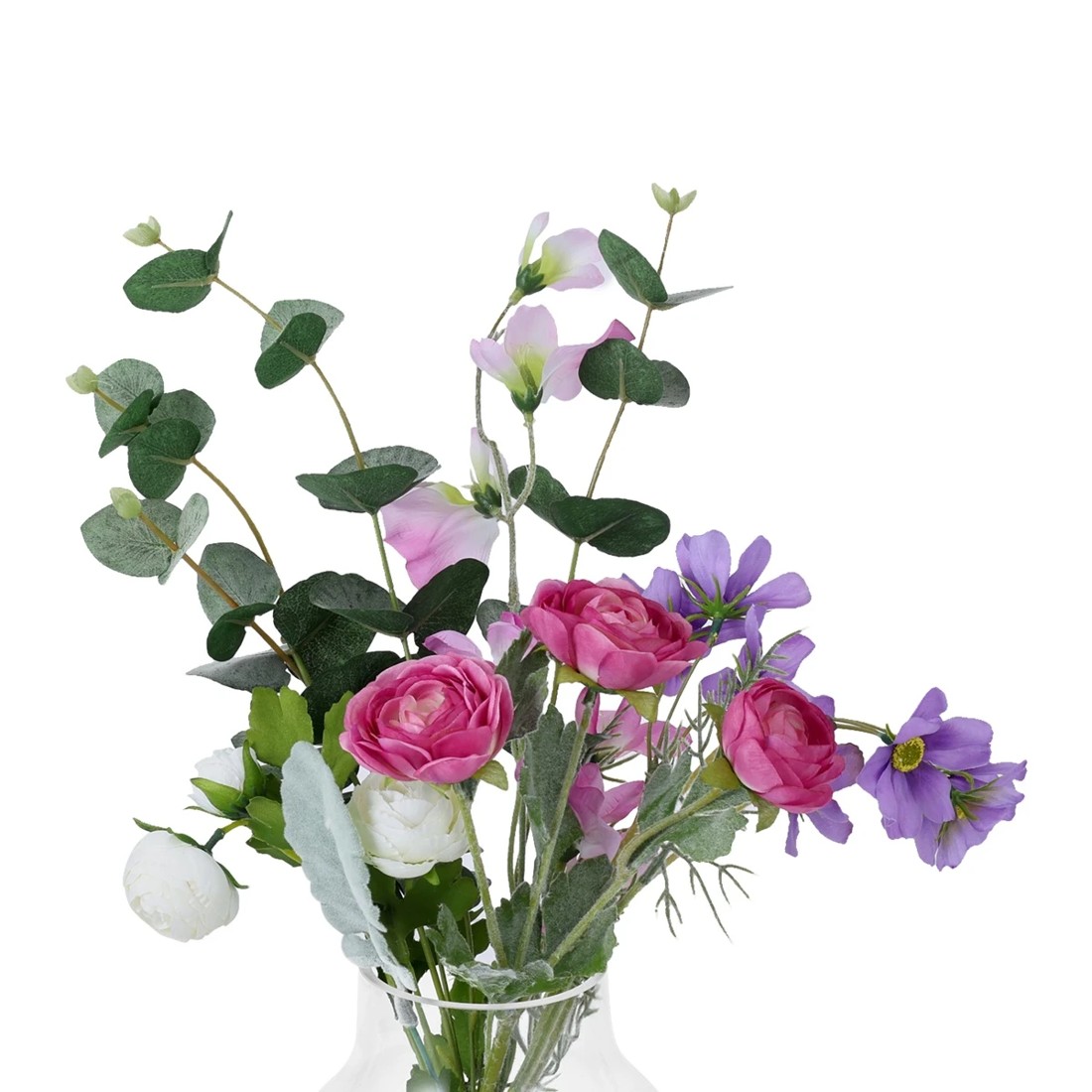 3 Artificial Mixed Flowers in Vase, 3 of 5