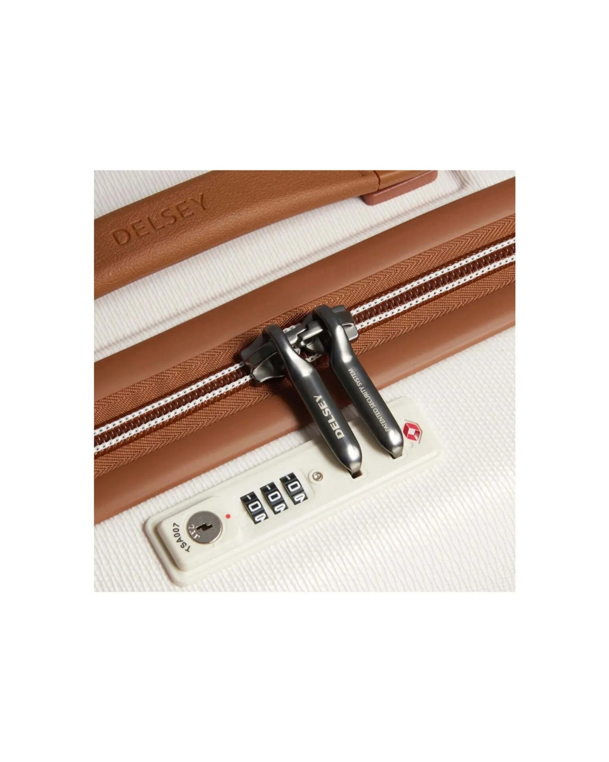 4 Delsey Chatelet Air 2.0 - 80 cm 4-Wheel Trunk Case TSA Lock Securitech Zip Angora - White, 4 of 5
