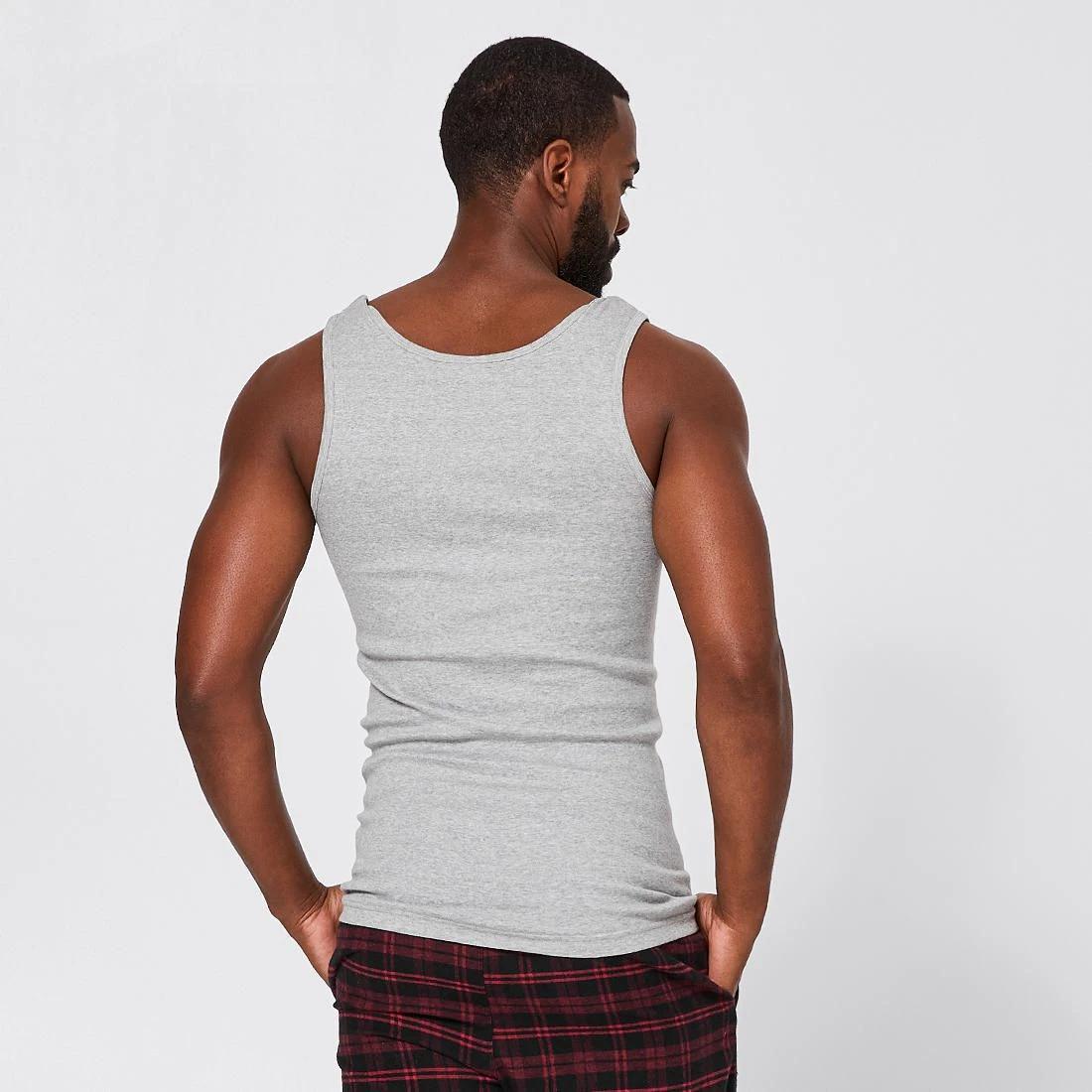 5 Maxx 3 Pack Seamfree Singlets; Style: 196613 WHITE / GREY / BLACK, 5 of 9