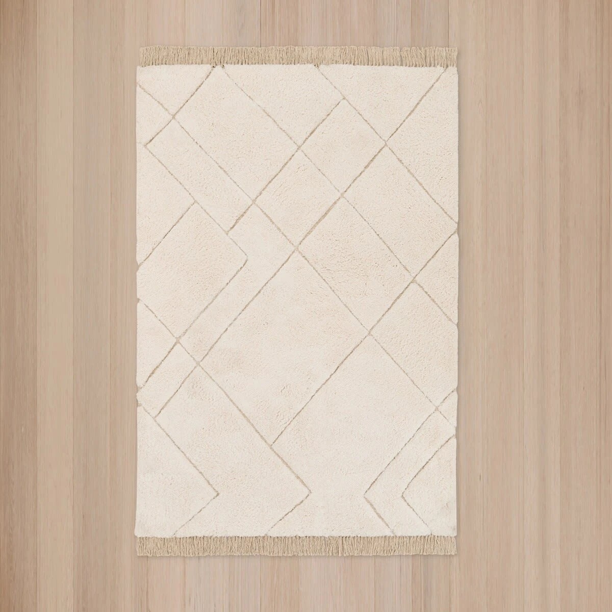 5 Sophia Rug - White, Large - 235cm x 160cm, 5 of 6