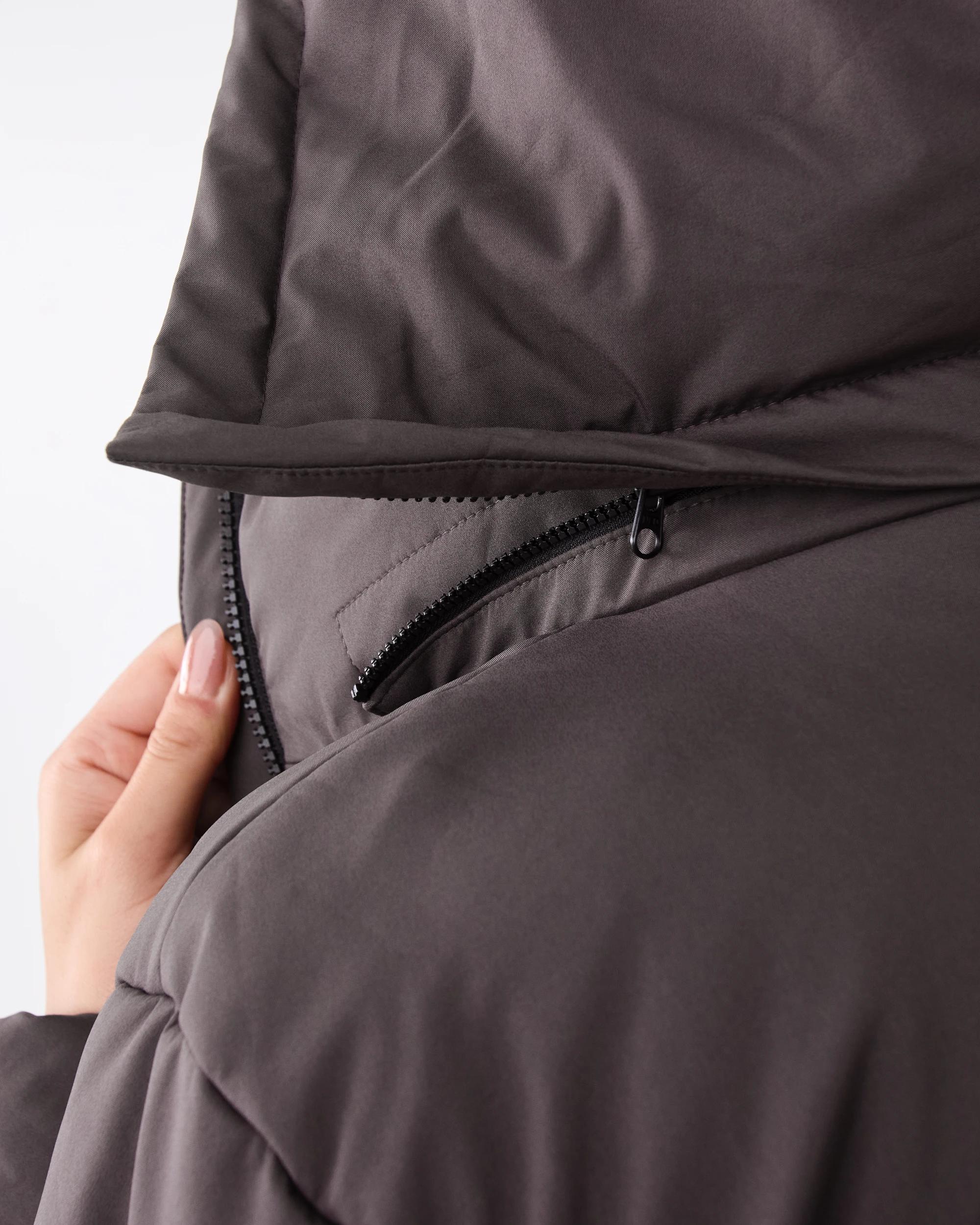 9 Active Womens Core Puffer Jacket Espresso, 9 of 10