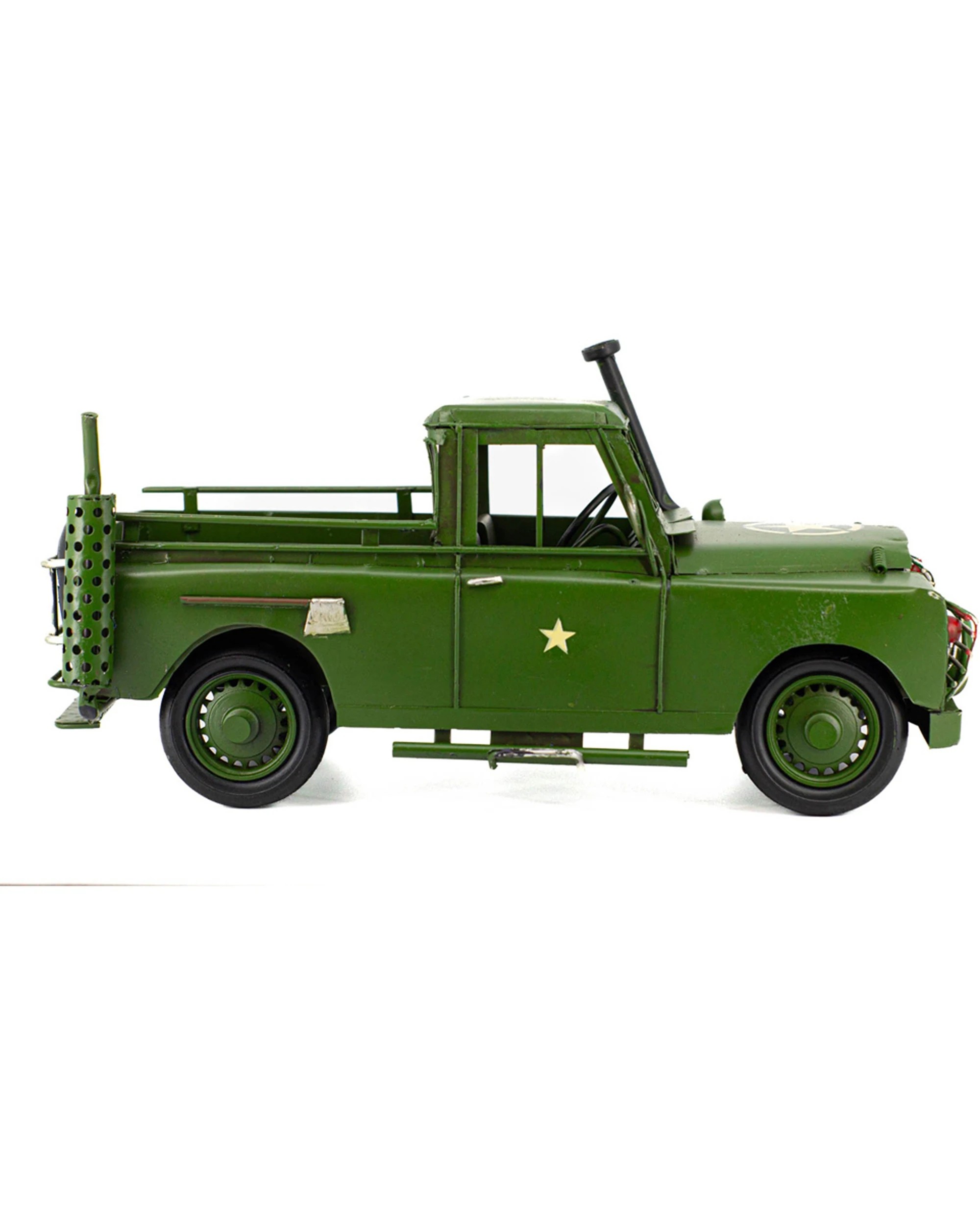 4 BOYLE Army Rover Metal Display Ornament Home Decor 30cm Handmade - Green, 4 of 6