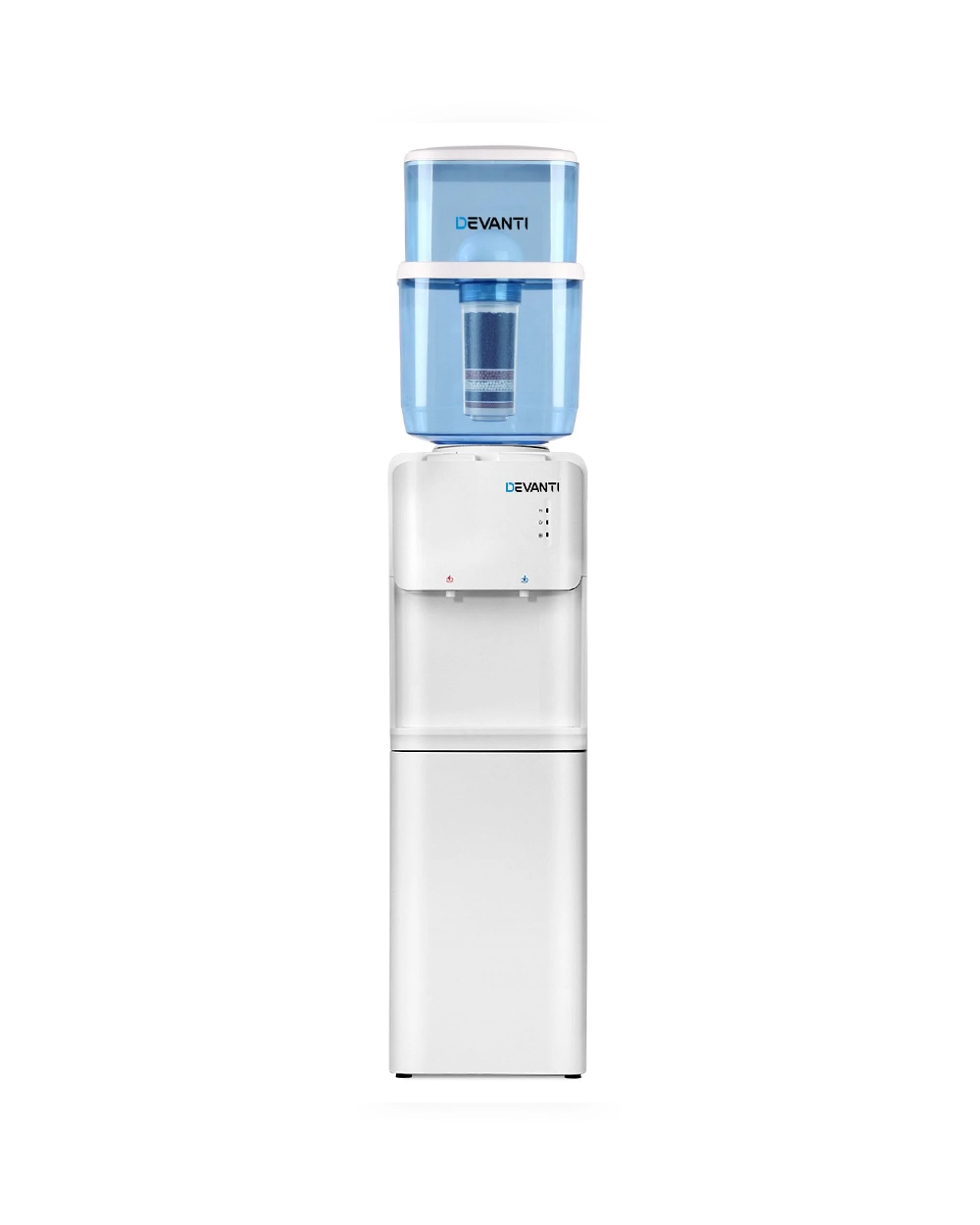 3 Devanti Water Cooler Dispenser Stand 22L Bottle - White, 3 of 10