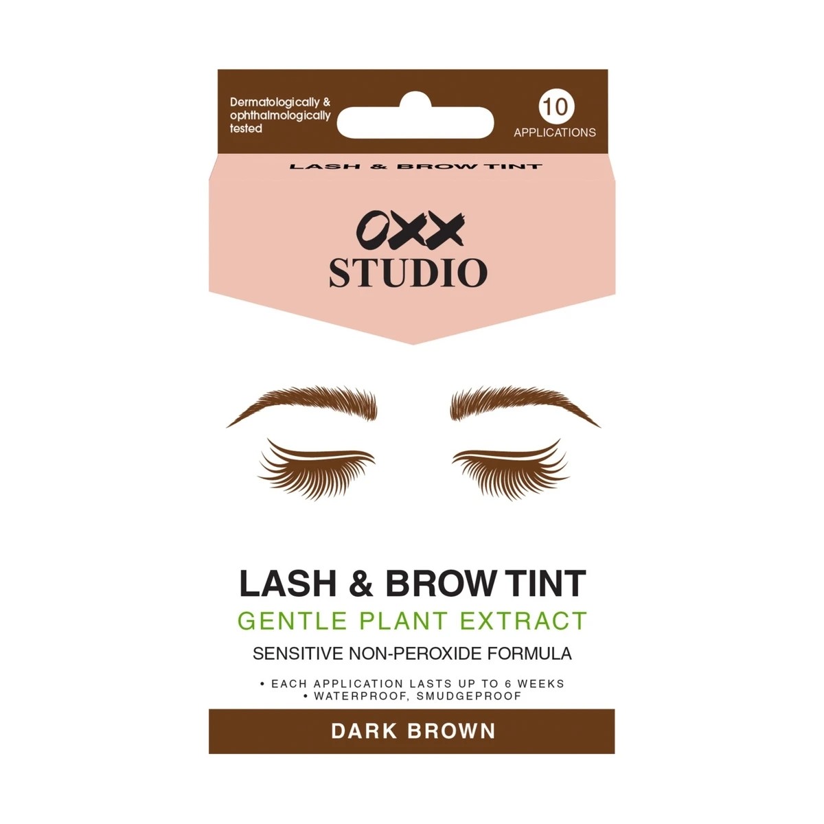 1 OXX Studio Lash & Brow Tint - Dark Brown, 1 of 2