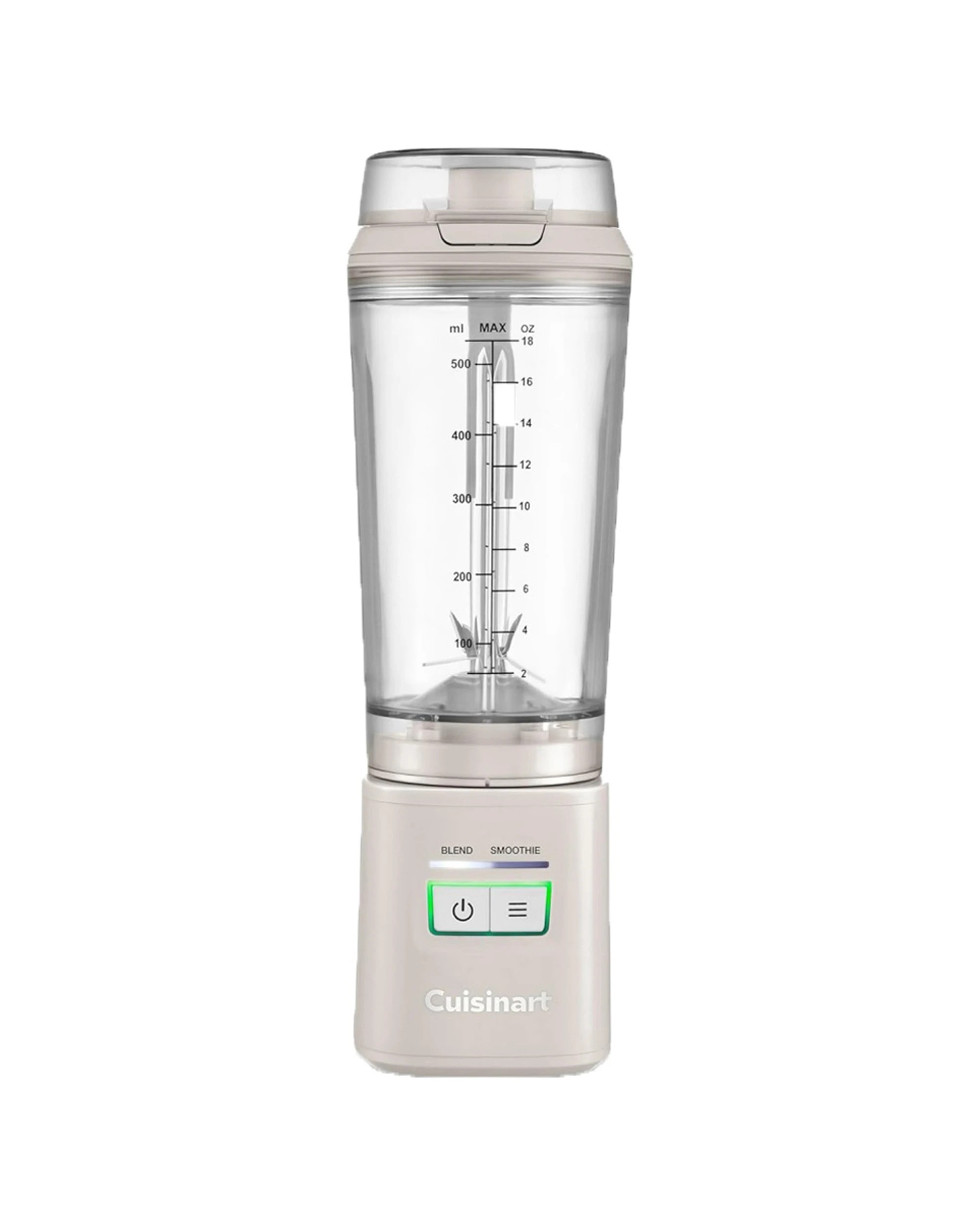 1 Cuisinart Blast & Go Cordless Portable Blender With 500ml Travel Cup - Silver, 1 of 6