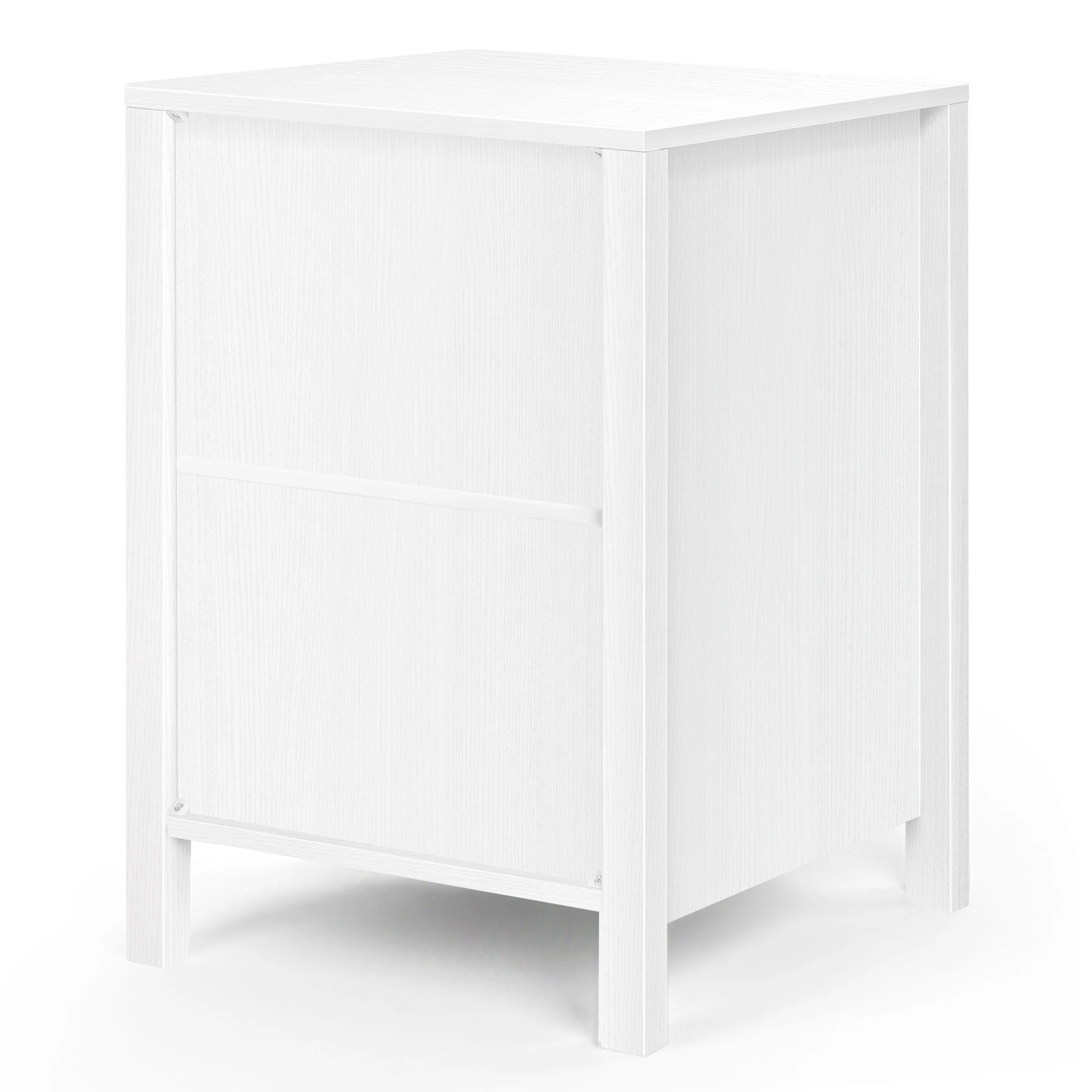 9 Alfordson Bedside Table Nightstand Side End 1 Drawer Storage Shelf - White, 9 of 10