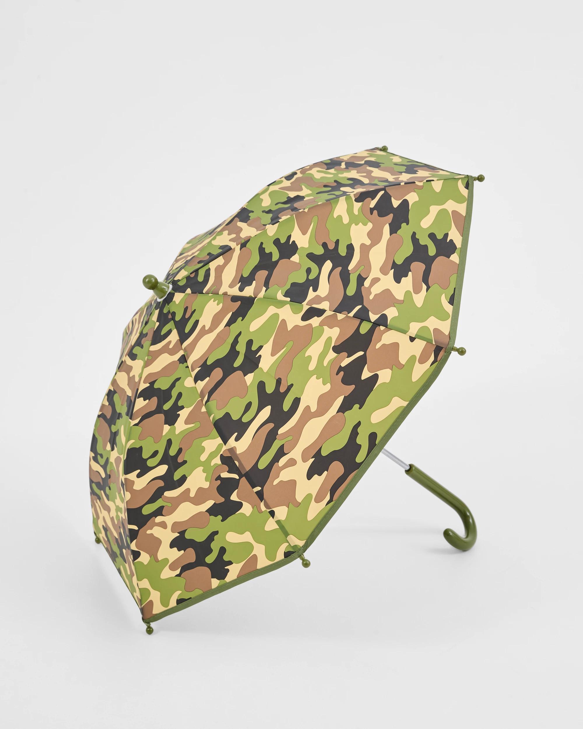 2 Target Kids Camo Print Umbrella GREEN, 2 of 3
