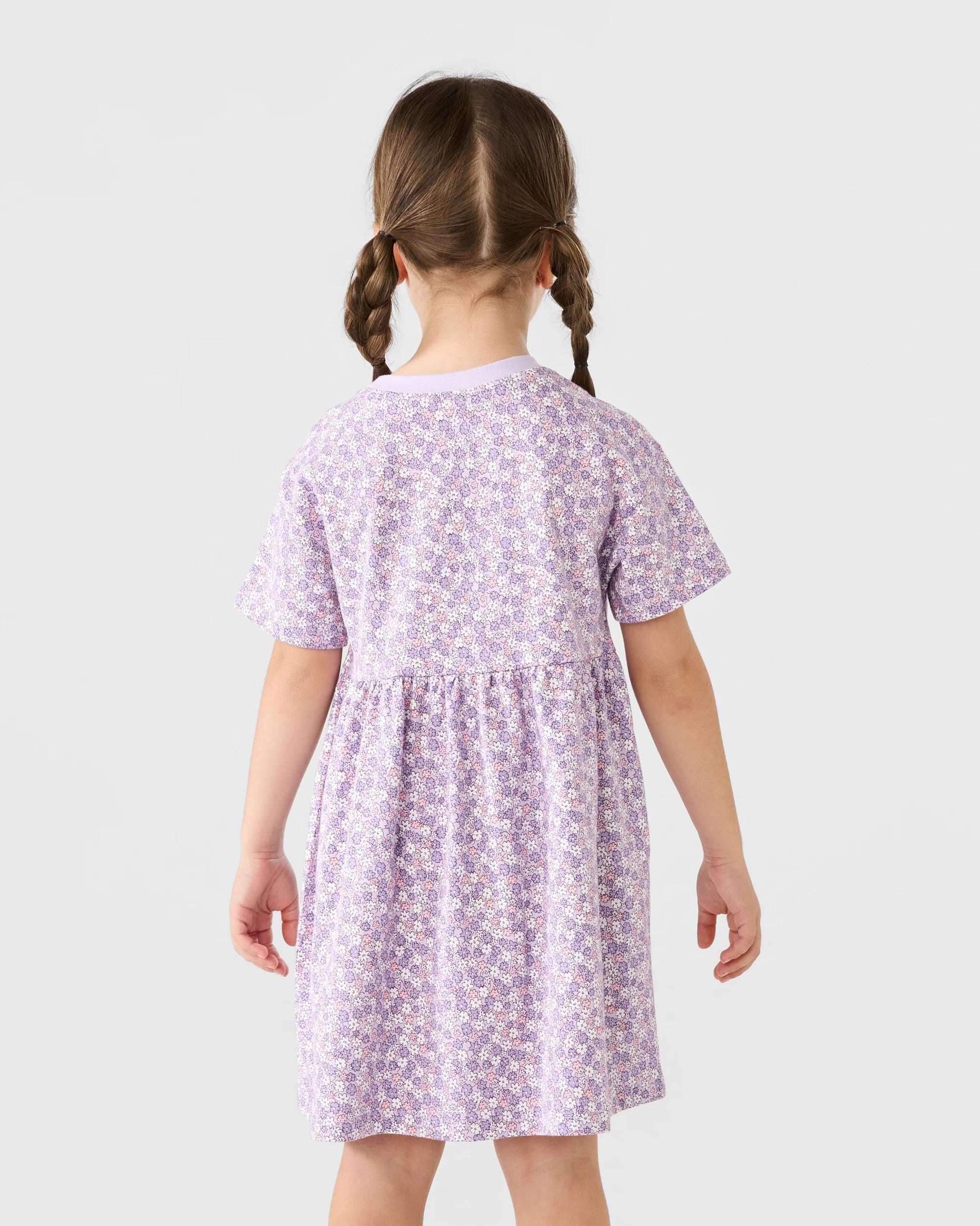 2 Jersey Dress Pur Floral, 2 of 8
