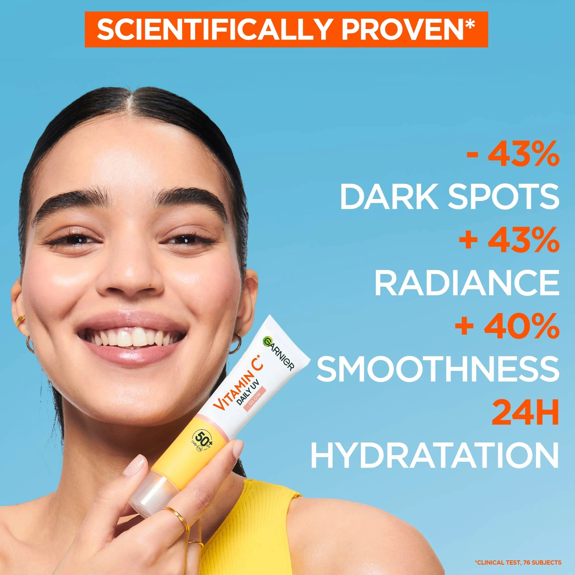 4 Garnier SkinActive Daily Tinted Even Tone Fluid with SPF50+ 40ml - Vitamin C, 4 of 10
