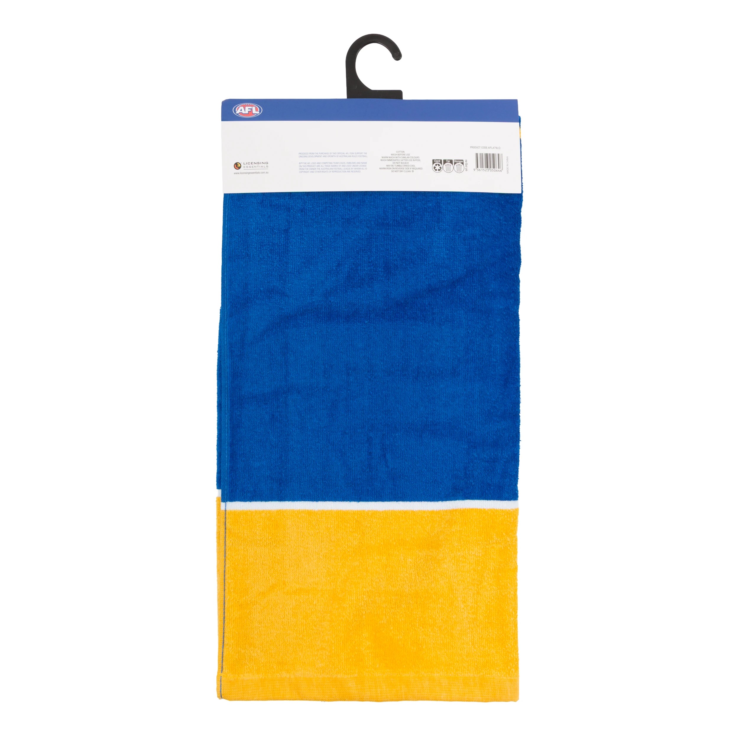 4 AFL West Coast Eagles Cotton Beach Towel, 4 of 4