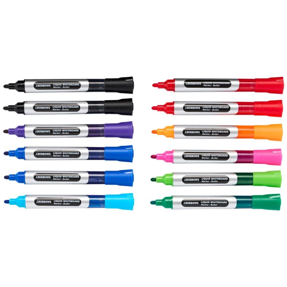 2 J.Burrows Liquid Dry Ease Marker 2mm Assorted 8 Pack, 2 of 3