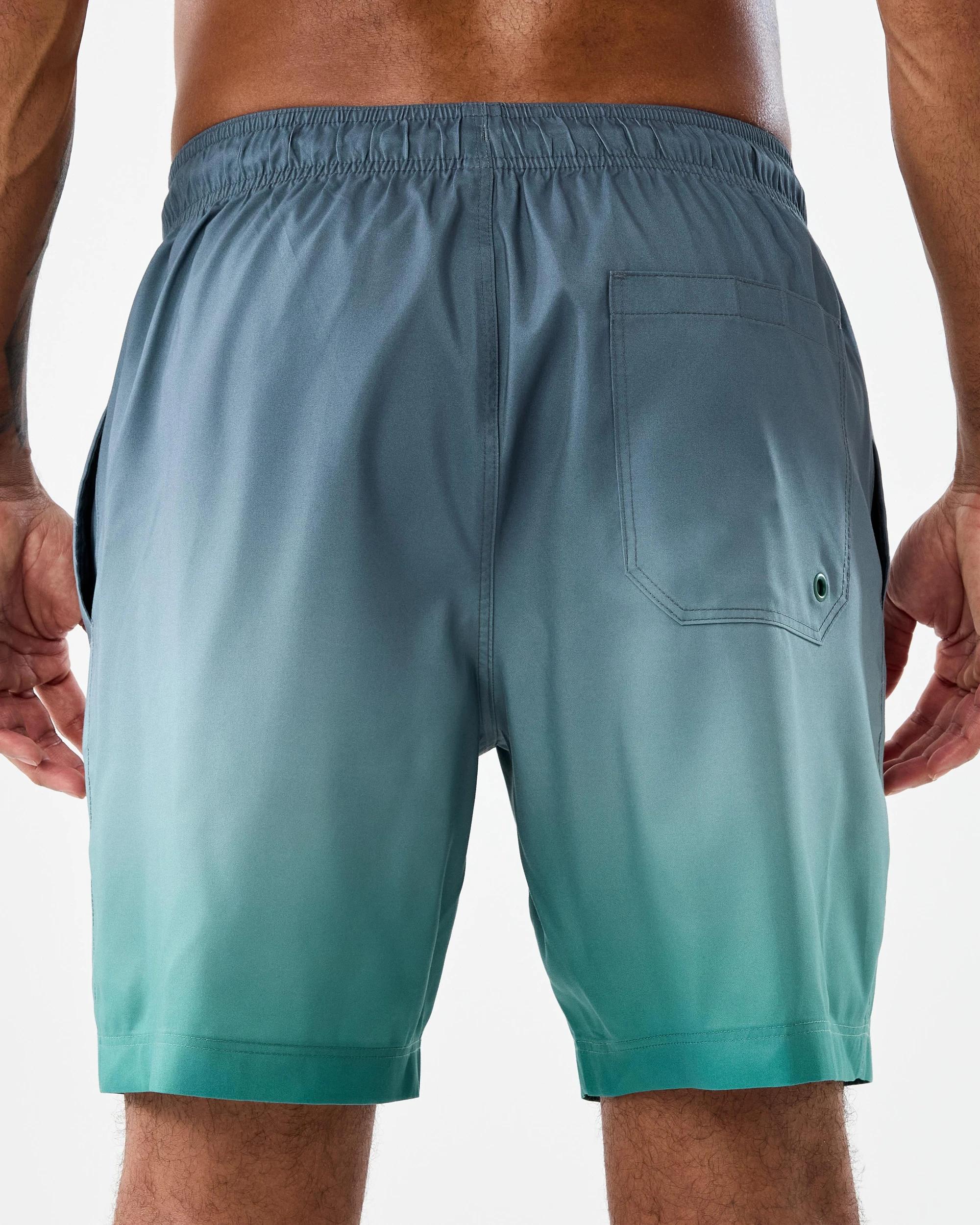 3 Regular Print Swim Boardshorts Grn Grad, 3 of 7