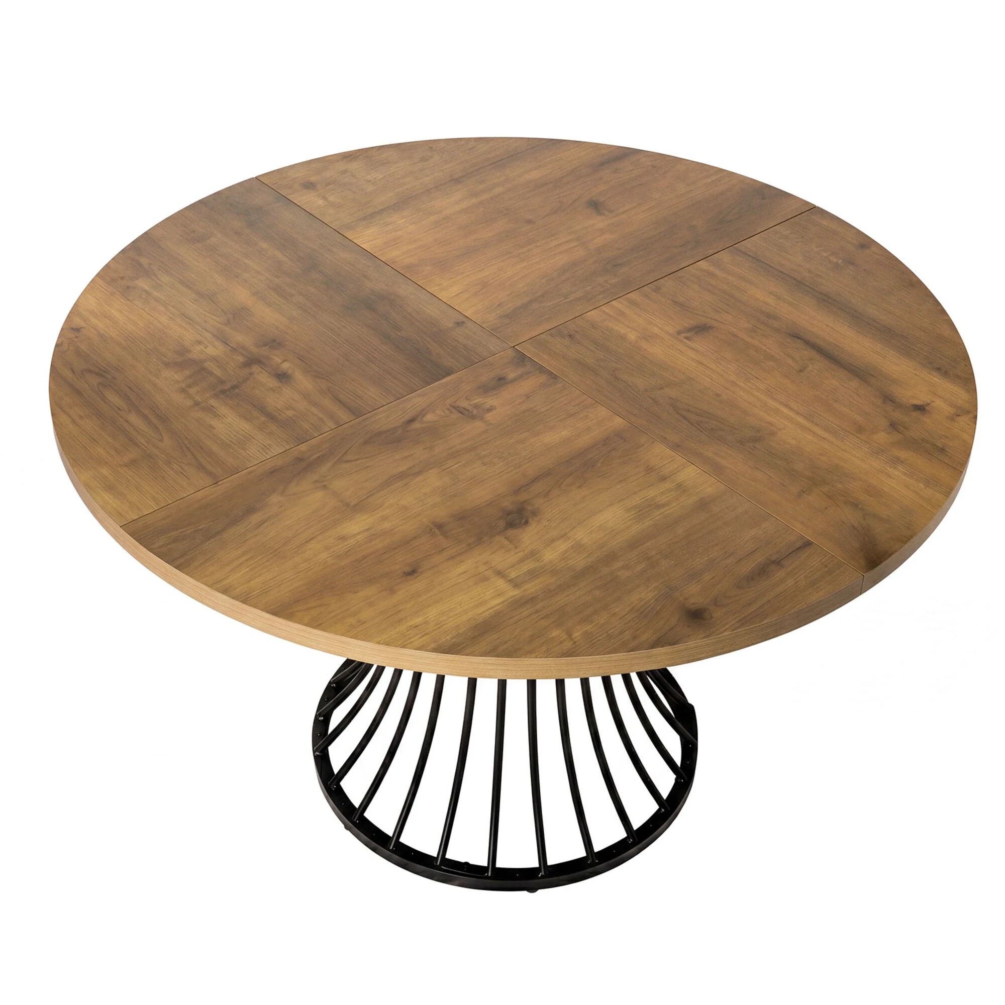 2 Levede Dining Table 120cm Round Dining Table 30mm MDF Retro, 2 of 8