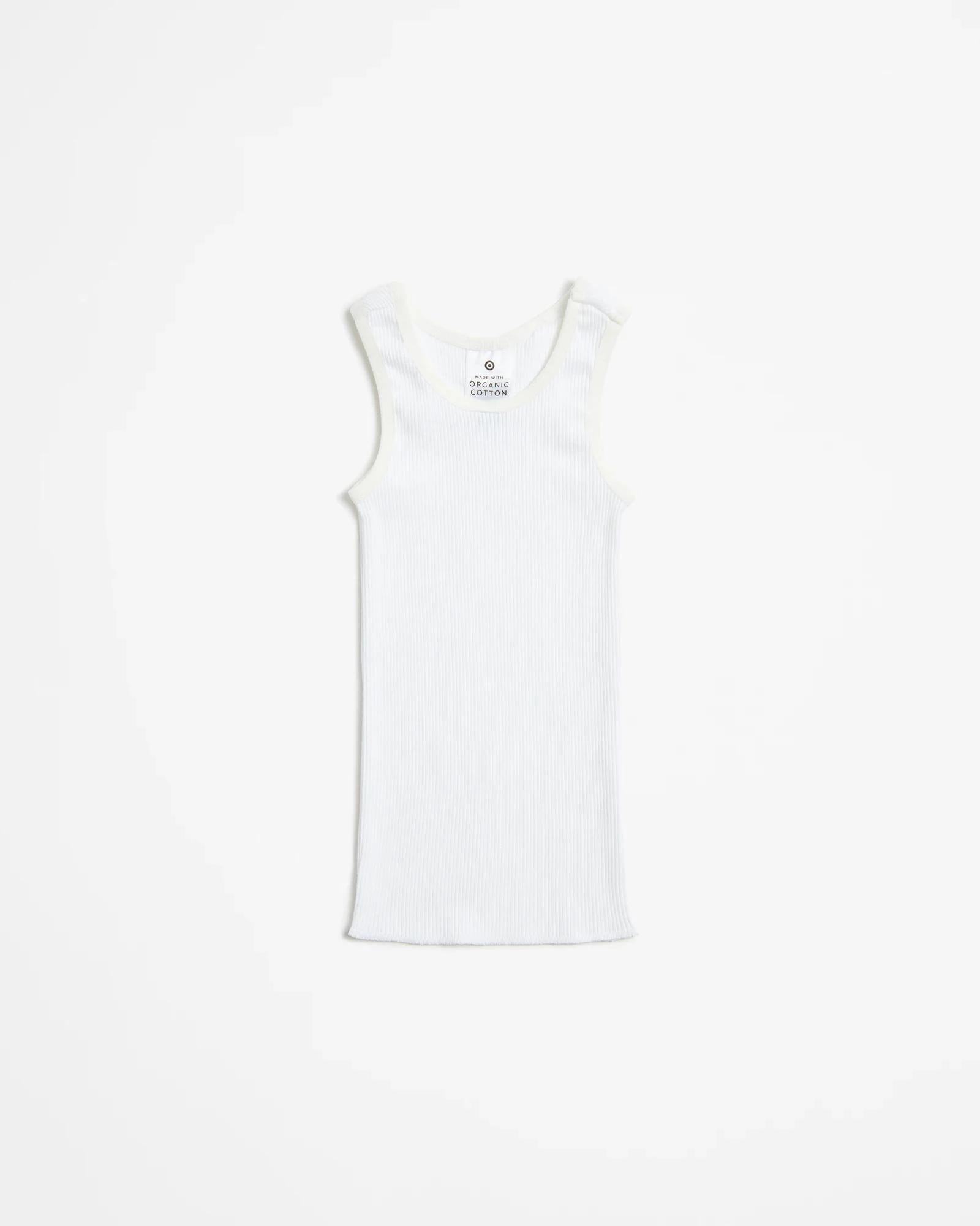 2 Target Baby Baby Organic Cotton Unisex Vests 3 Pack WHITE, 2 of 3