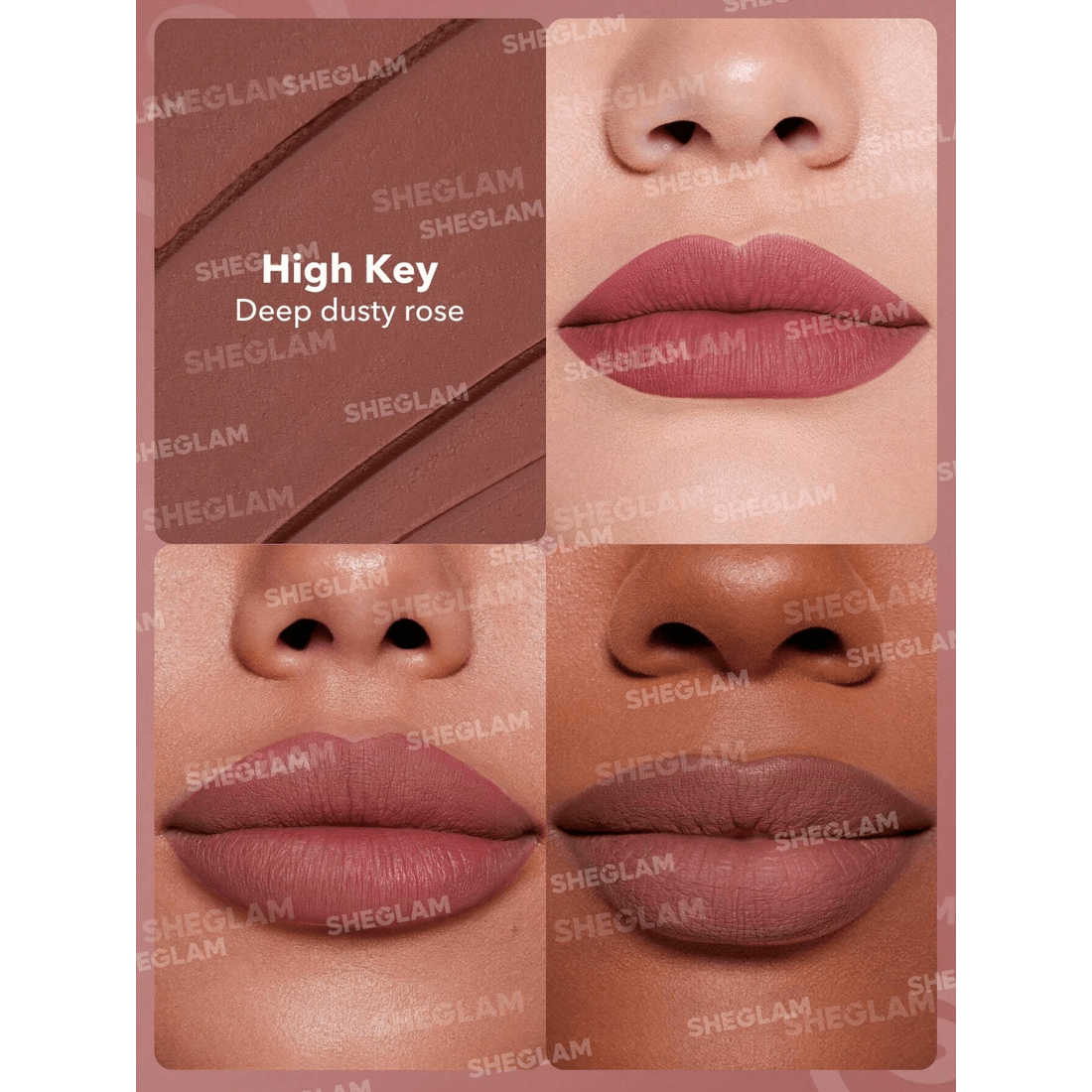 2 SHEGLAM Dynamatte Boom Long-lasting Matte Lipstick - High Key, 2 of 6