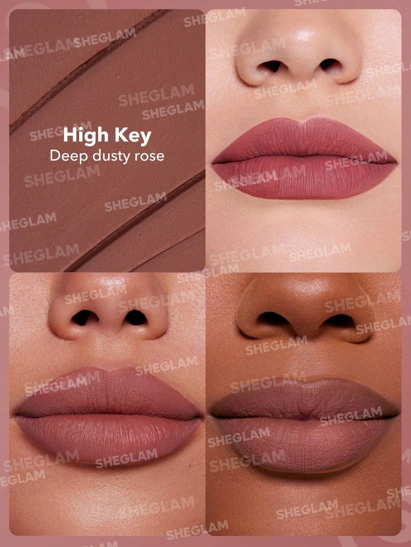 2 SHEGLAM Dynamatte Boom Long-lasting Matte Lipstick - High Key, 2 of 6