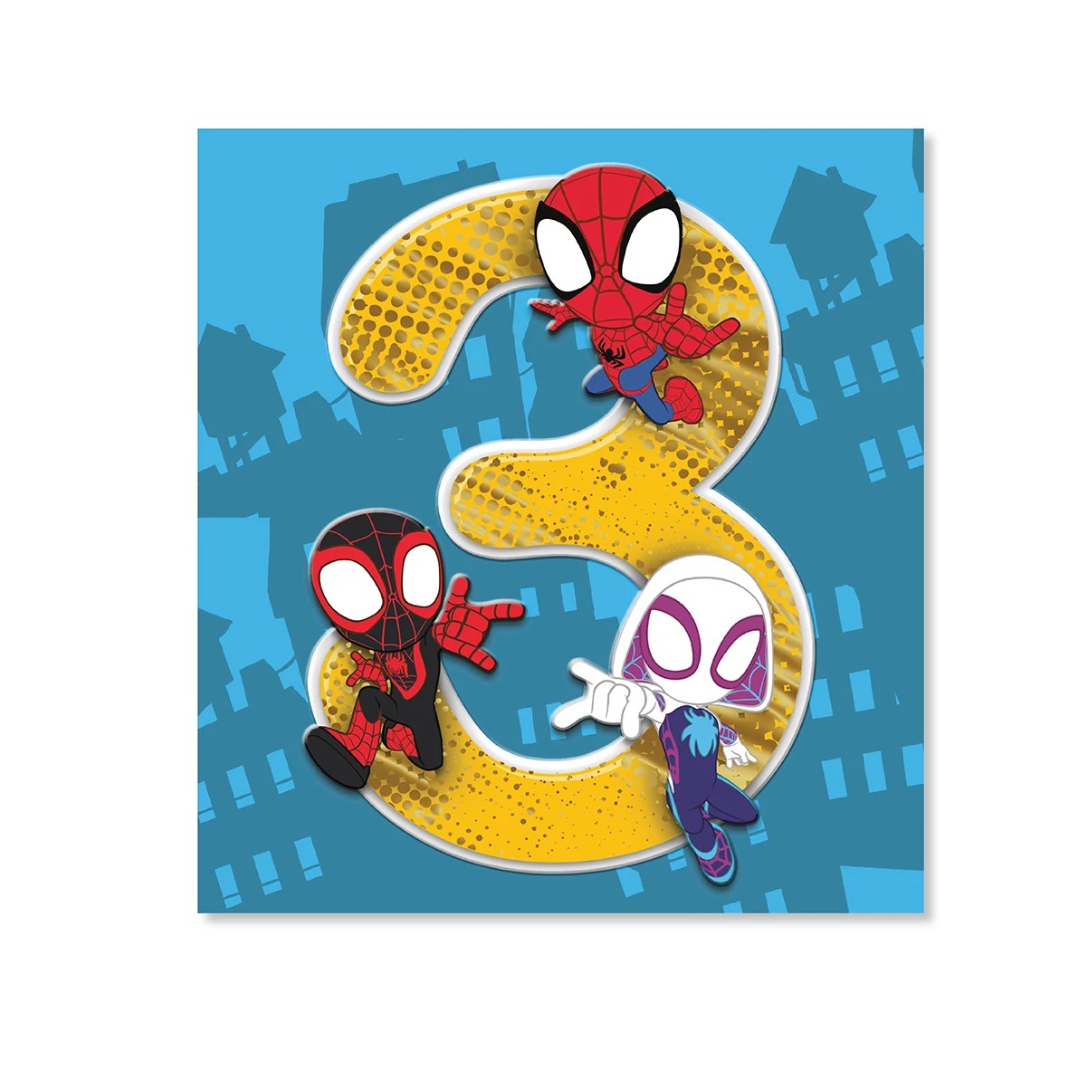 3 Hallmark 3rd Birthday Card - Spider-Man, 3 of 3