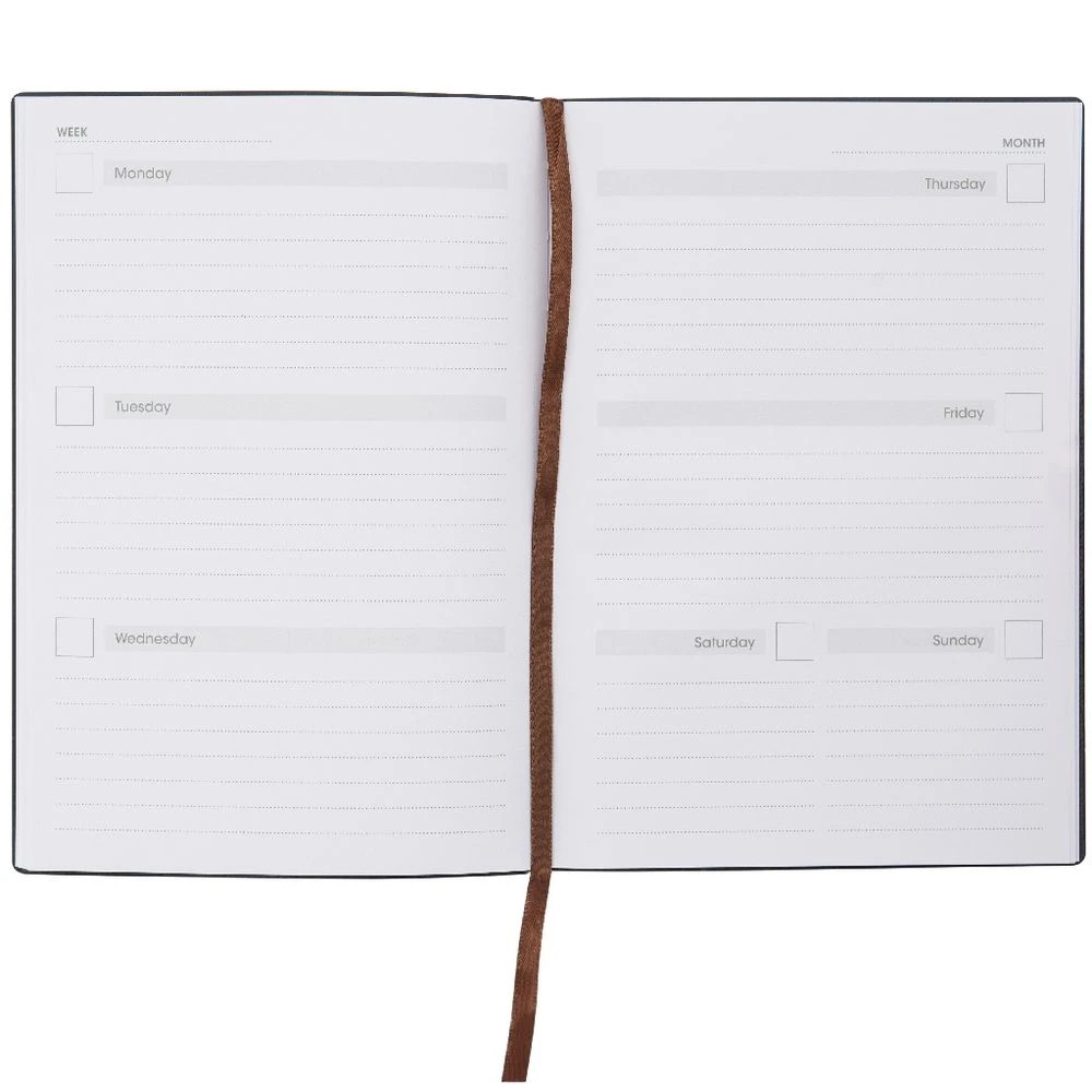 3 Otto A5 Undated Week to View Urban Diary Tan, 3 of 4