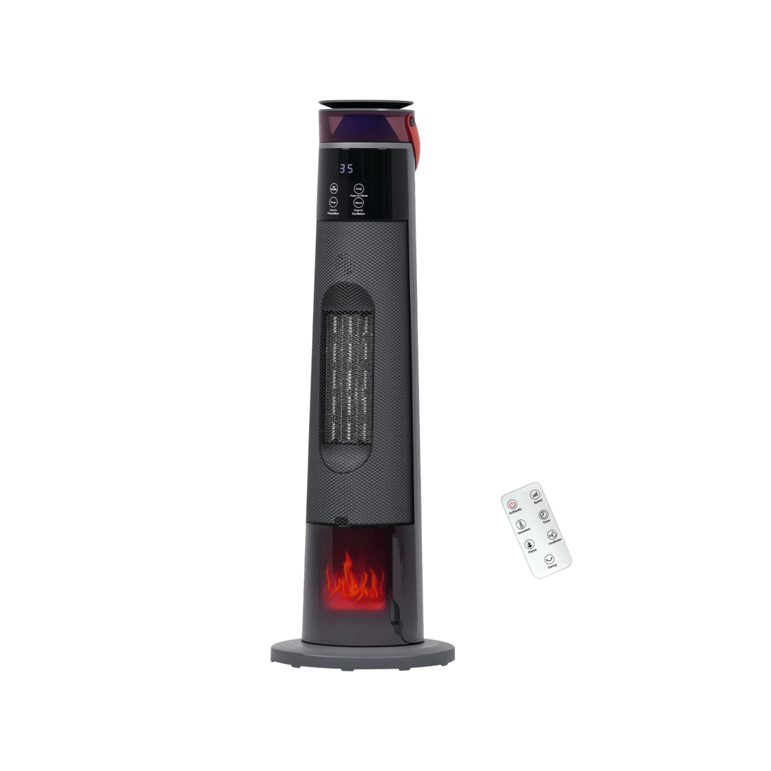 1 ADVWIN 2000W Ceramic Heater with Humidifier Remote Control Black, 1 of 7