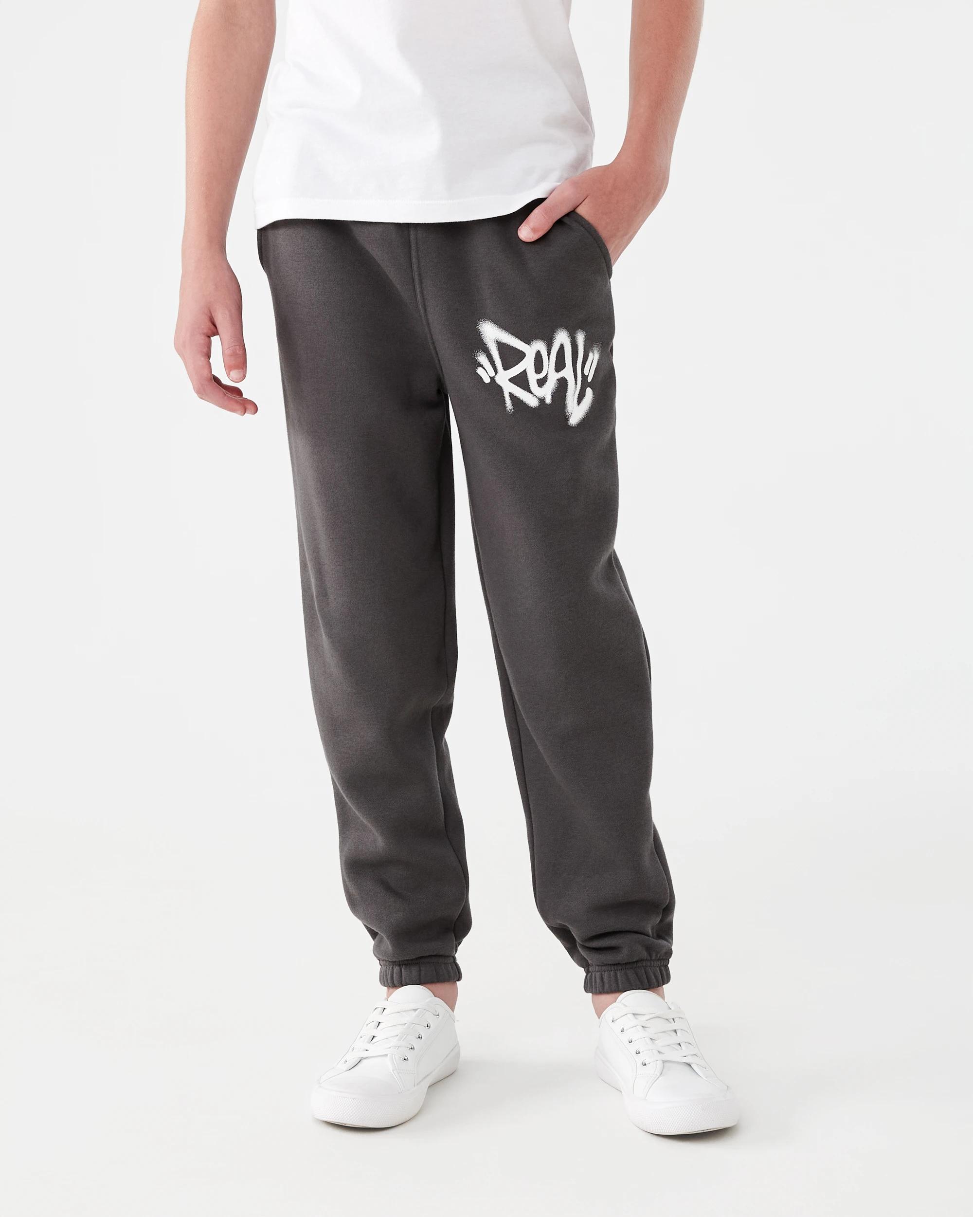 1 Print Trackpants Gry Slogan, 1 of 7