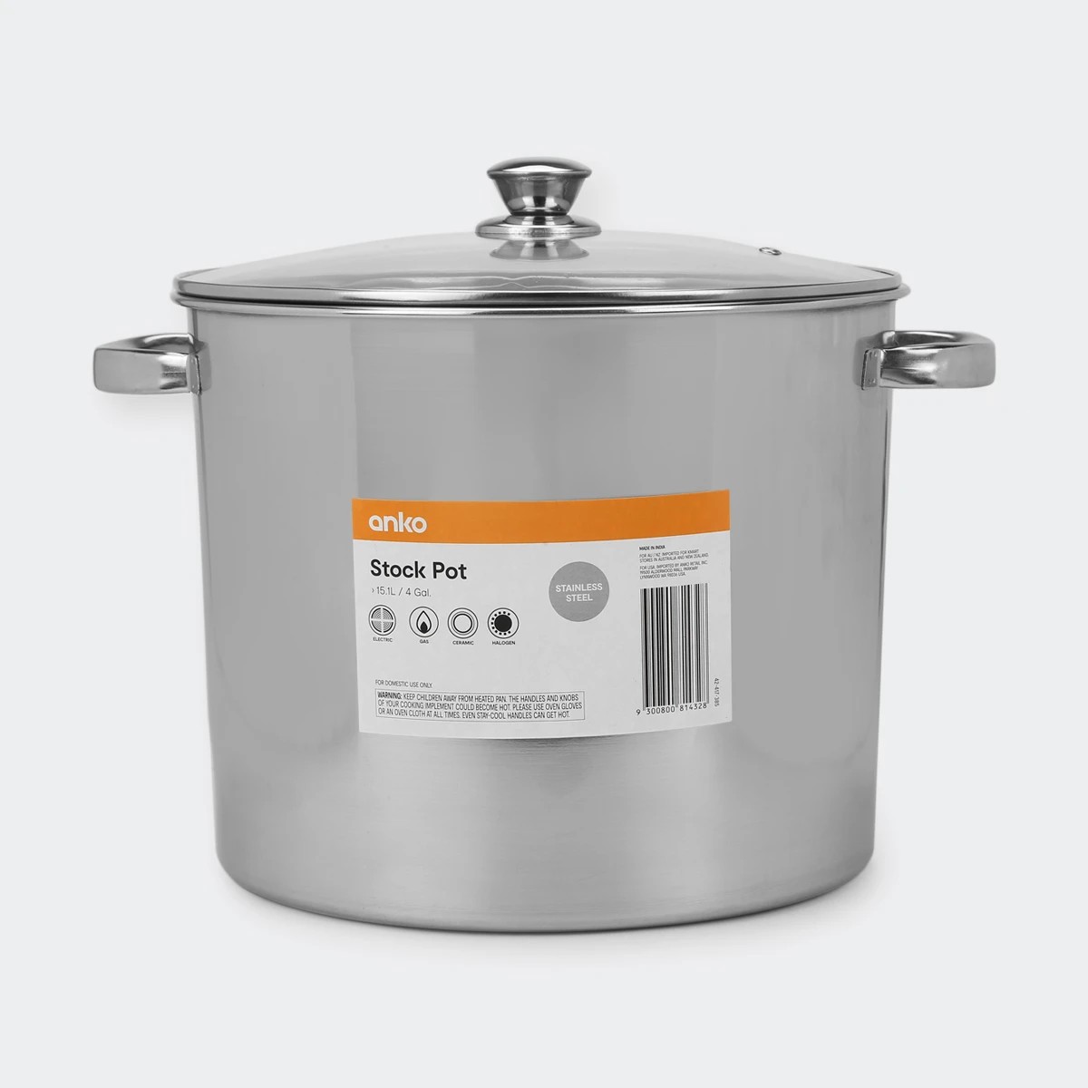 6 15L Stainless Steel Stock Pot, 6 of 6