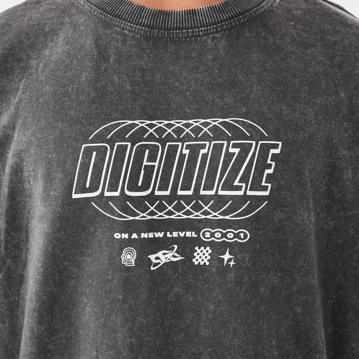 4 Long Sleeve Cuff Skate Print T-shirt Gry Digitz, 4 of 8