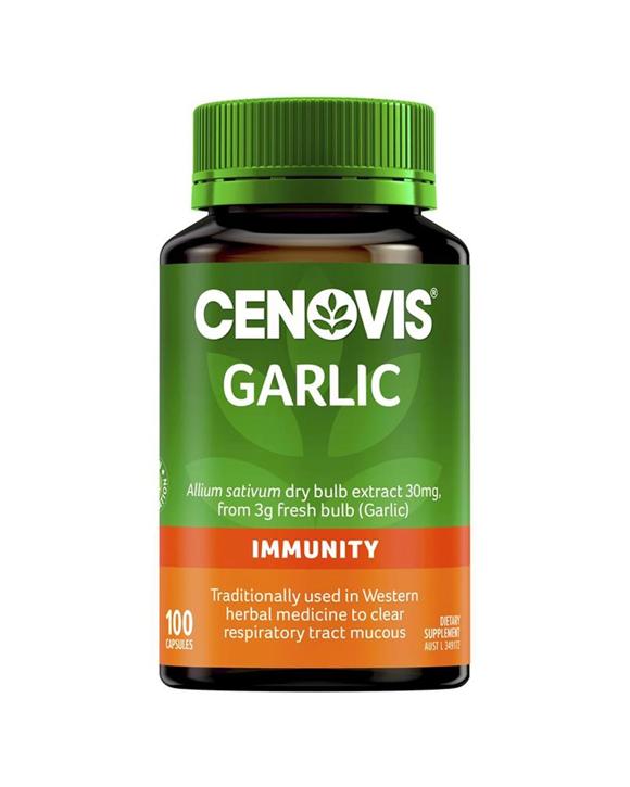 Cenovis 100pc Garlic 3000mg Capsules Immune Health Support Supplement