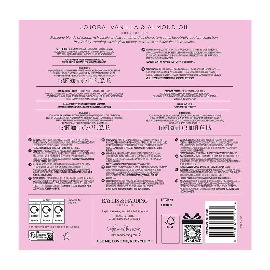 4 Baylis & Harding Signature Collection - Jojoba, Vanilla and Almond Oil, 4 of 4