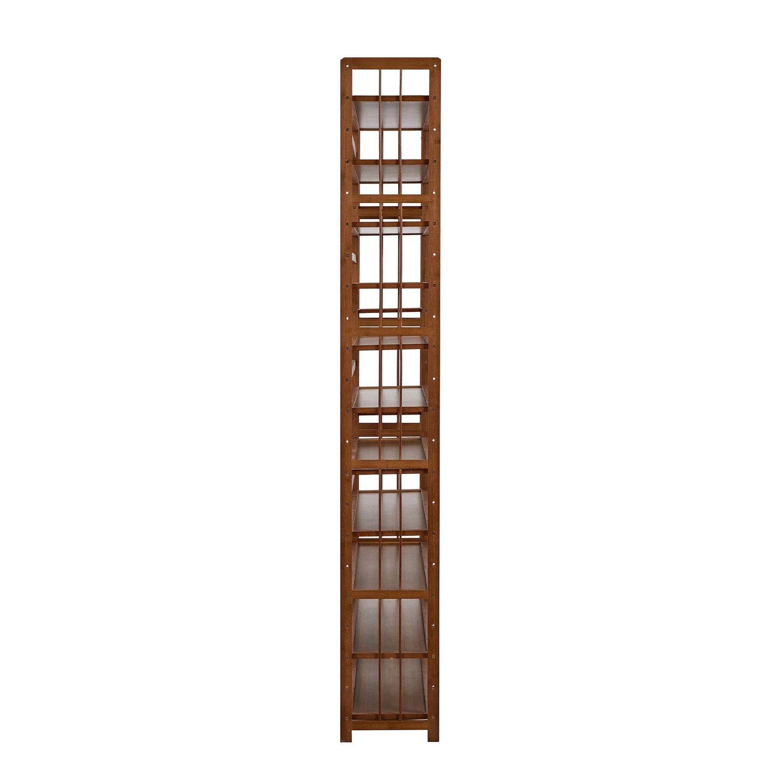 7 Oikiture Shoe Rack Organizer Bamboo Stand 11 Shelves with Boots Storage - Brown, 7 of 7