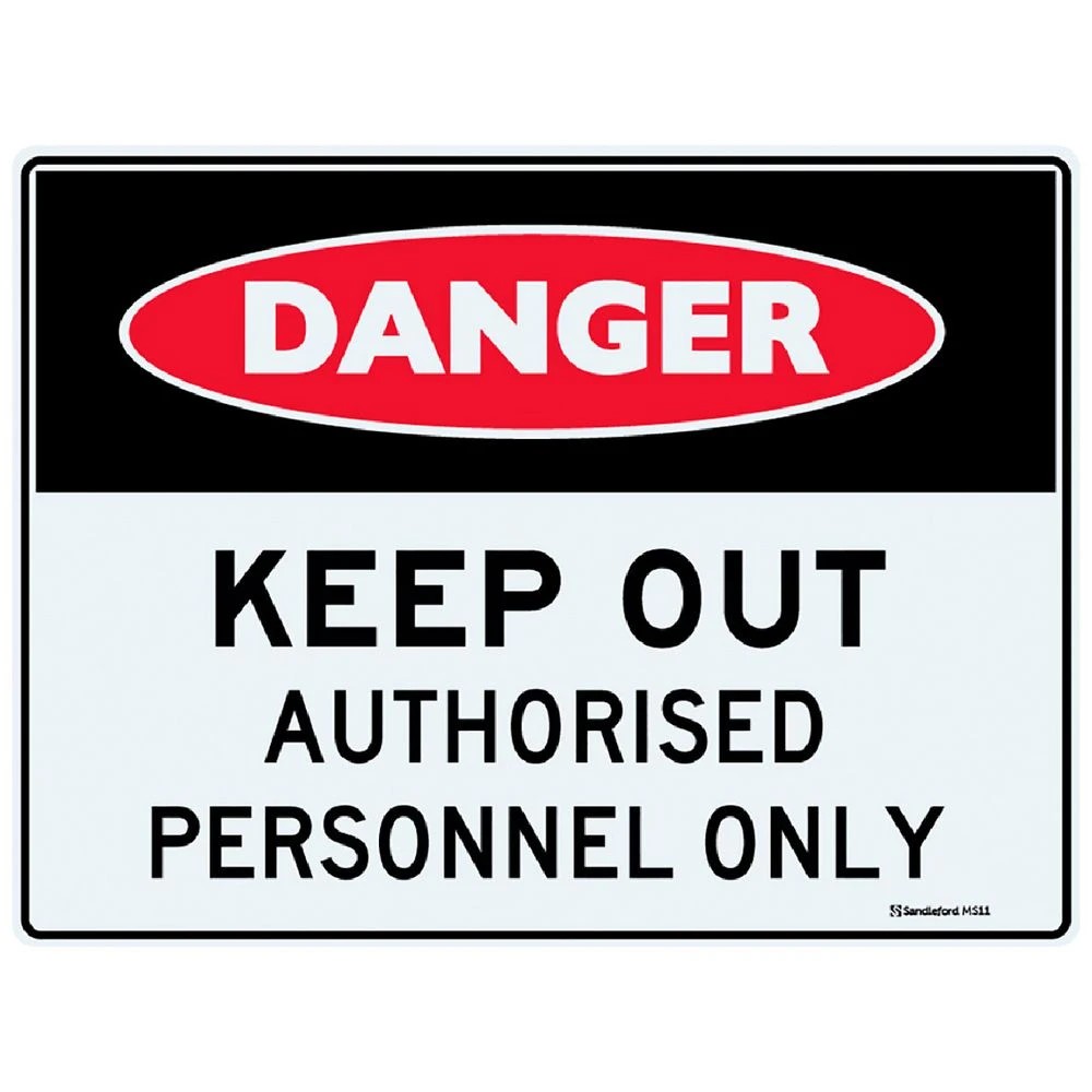 1 Danger Keep out Sign 22.5 x 30cm, 1 of 1