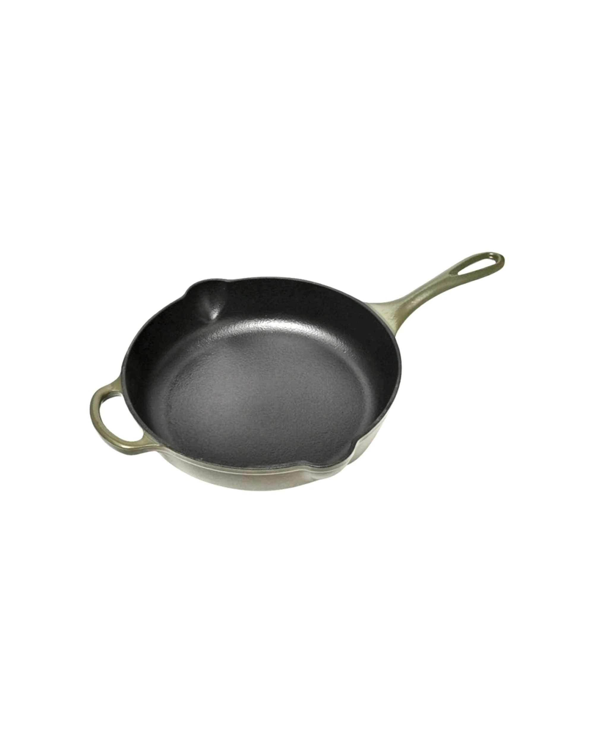 2 Classica Cast Iron Skillet Enamel Coating Griddle 28cm - Green, 2 of 4
