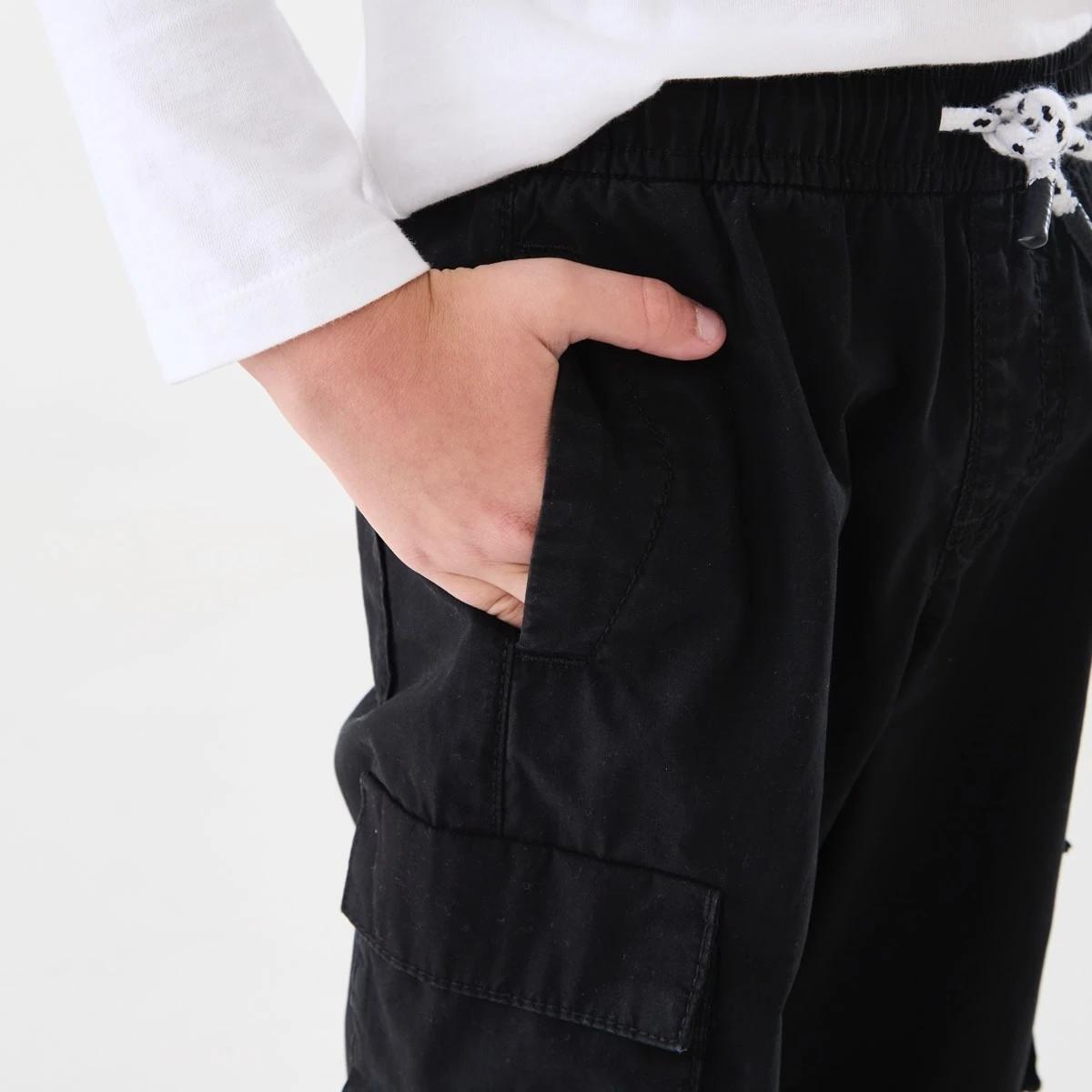 4 Parachute Pants BLACK, 4 of 9