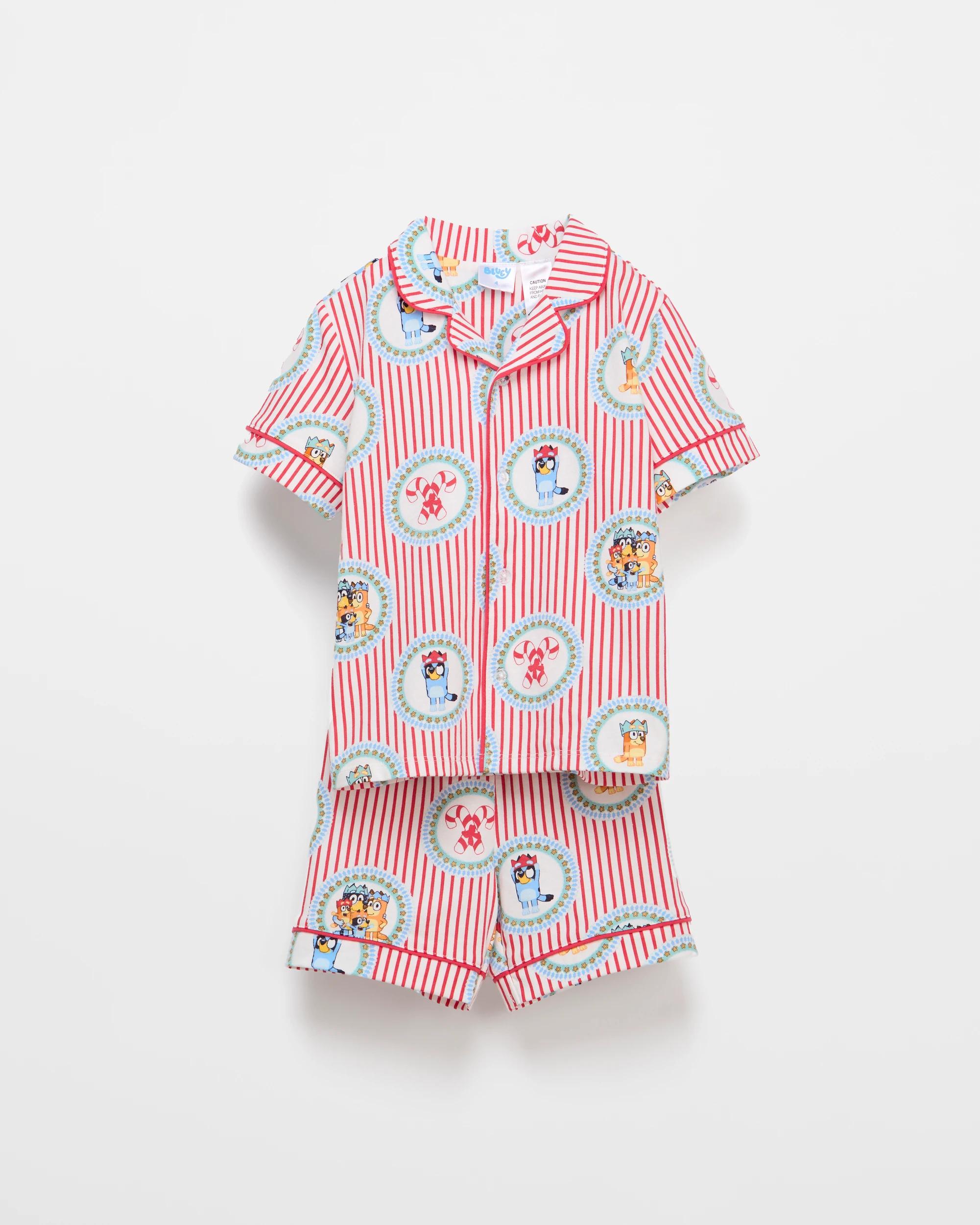 5 Family Matching Christmas Bluey Younger Kids Australian Cotton Pyjama Set BLUEY, 5 of 9