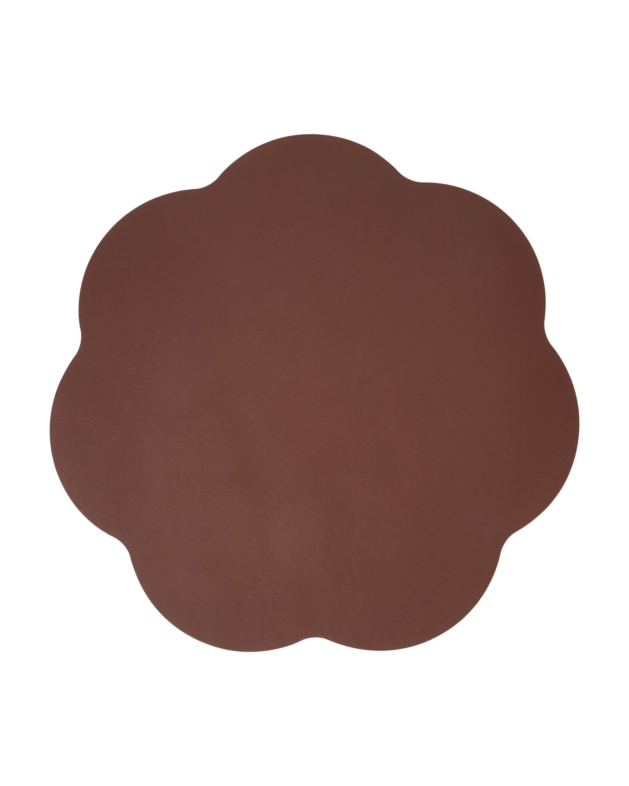 2 Leather Look Wave Reversible Placemat - Chocolate and Pink, 2 of 5