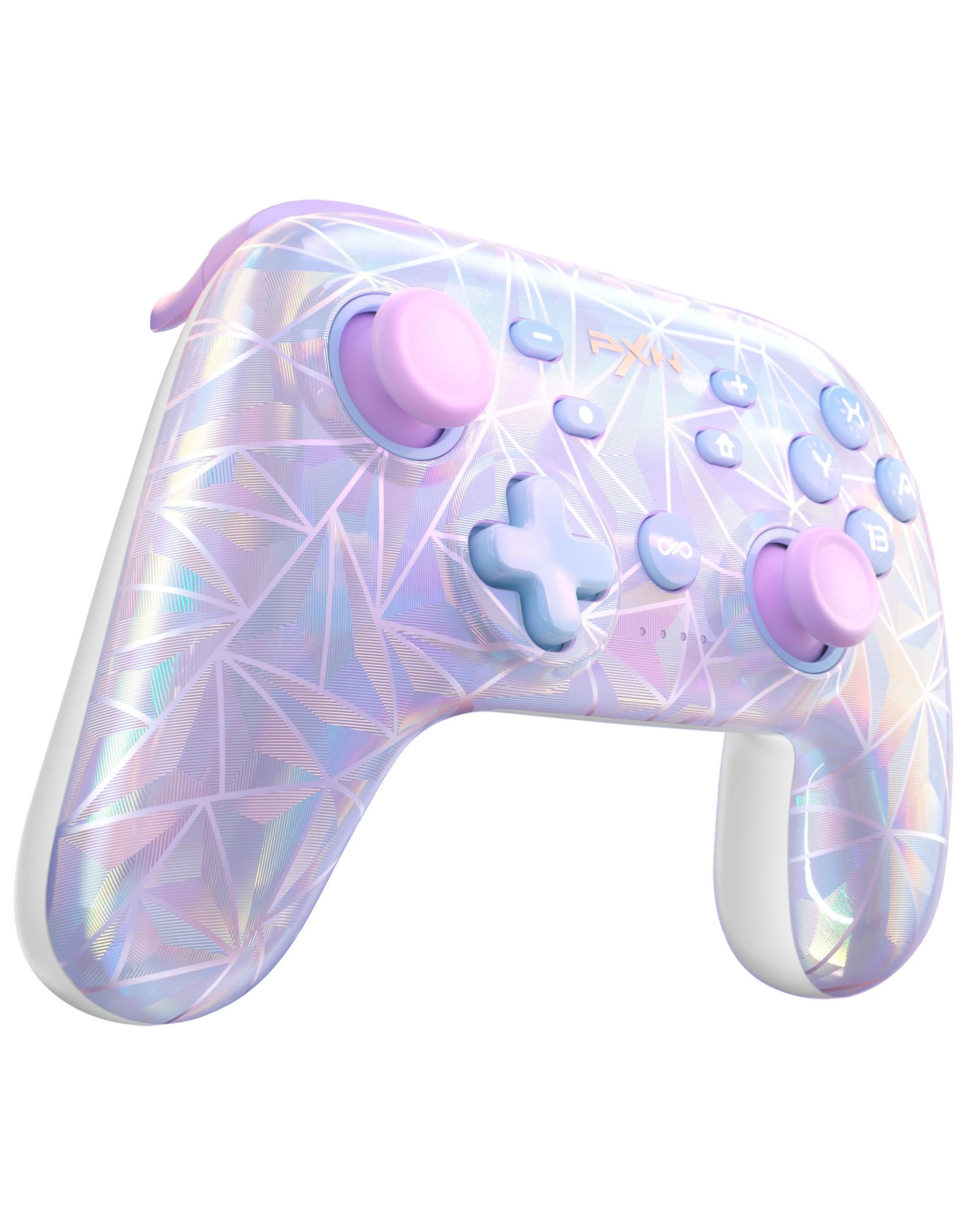 5 PXN P50S Wireless Controller Stardust Pink for Switch 1 and 2 PC Phones with Gyro NFC Macro Buttons, 5 of 10