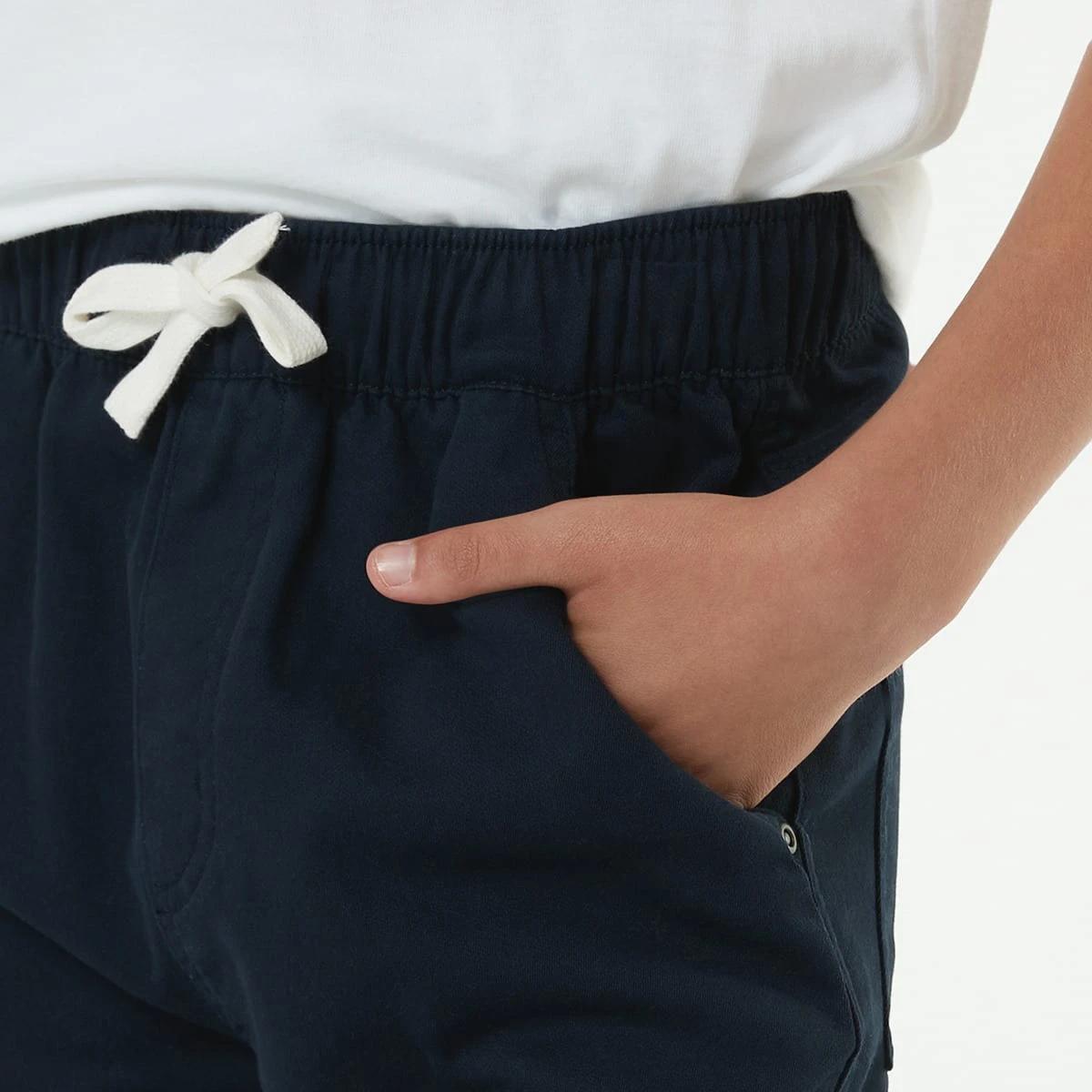3 Pull On Bow Leg Cuff Pants Sky Cptn, 3 of 8