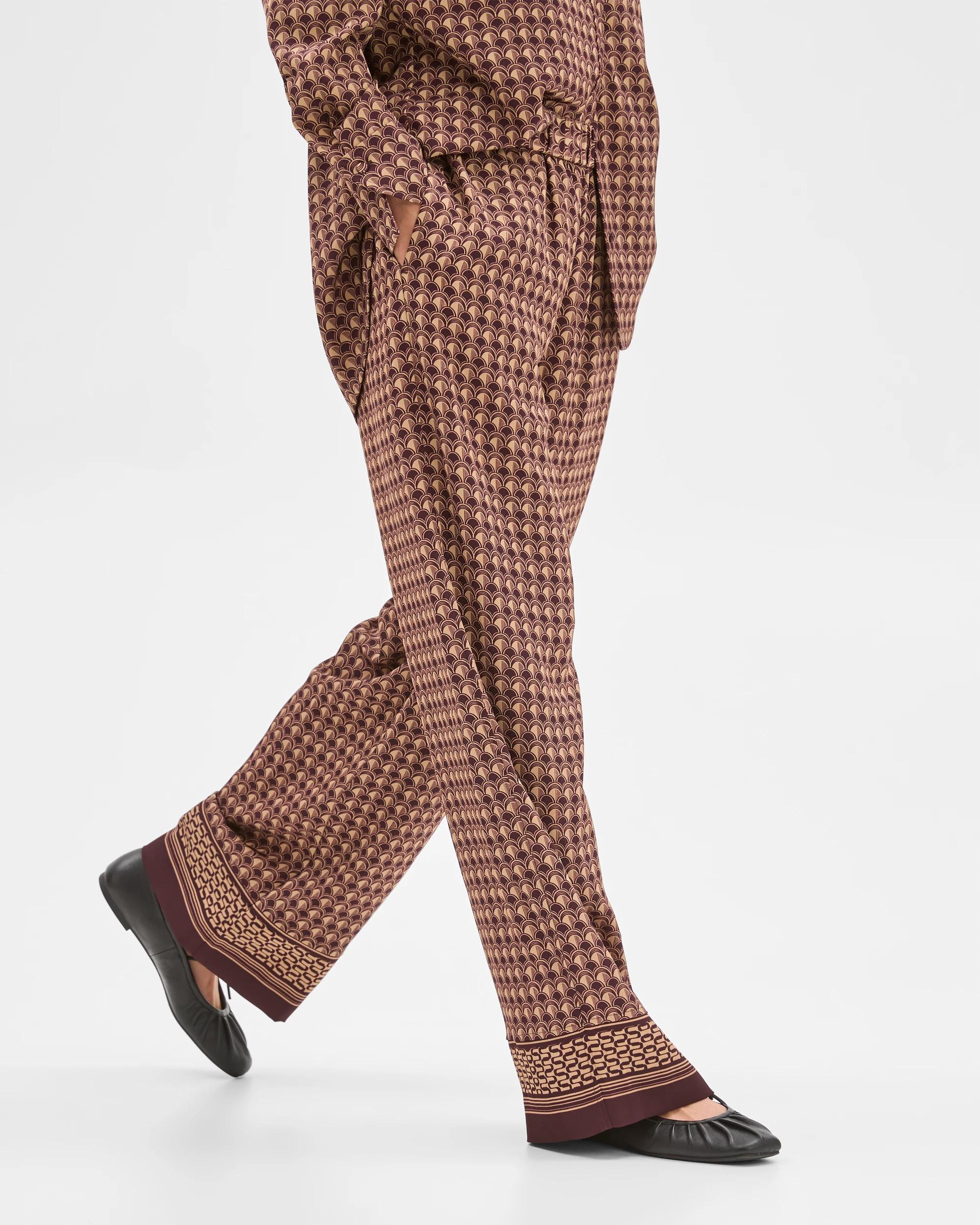 4 Preview Elastic Waist Wide Leg Pants PINOT GEO, 4 of 6