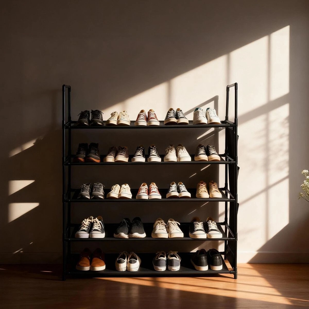 4 Ausway Stackable Shoe Rack Storage Cabinet Organiser 5 Tier, 4 of 5