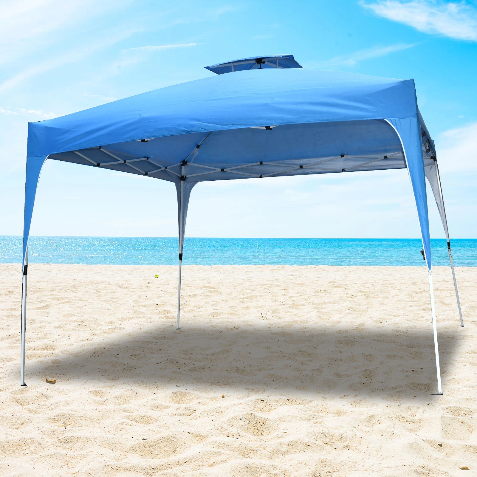 1 Arcadia Furniture Portable Camping Beach 3M x 3M Outdoor Folding Tent Navy - Blue, 1 of 9