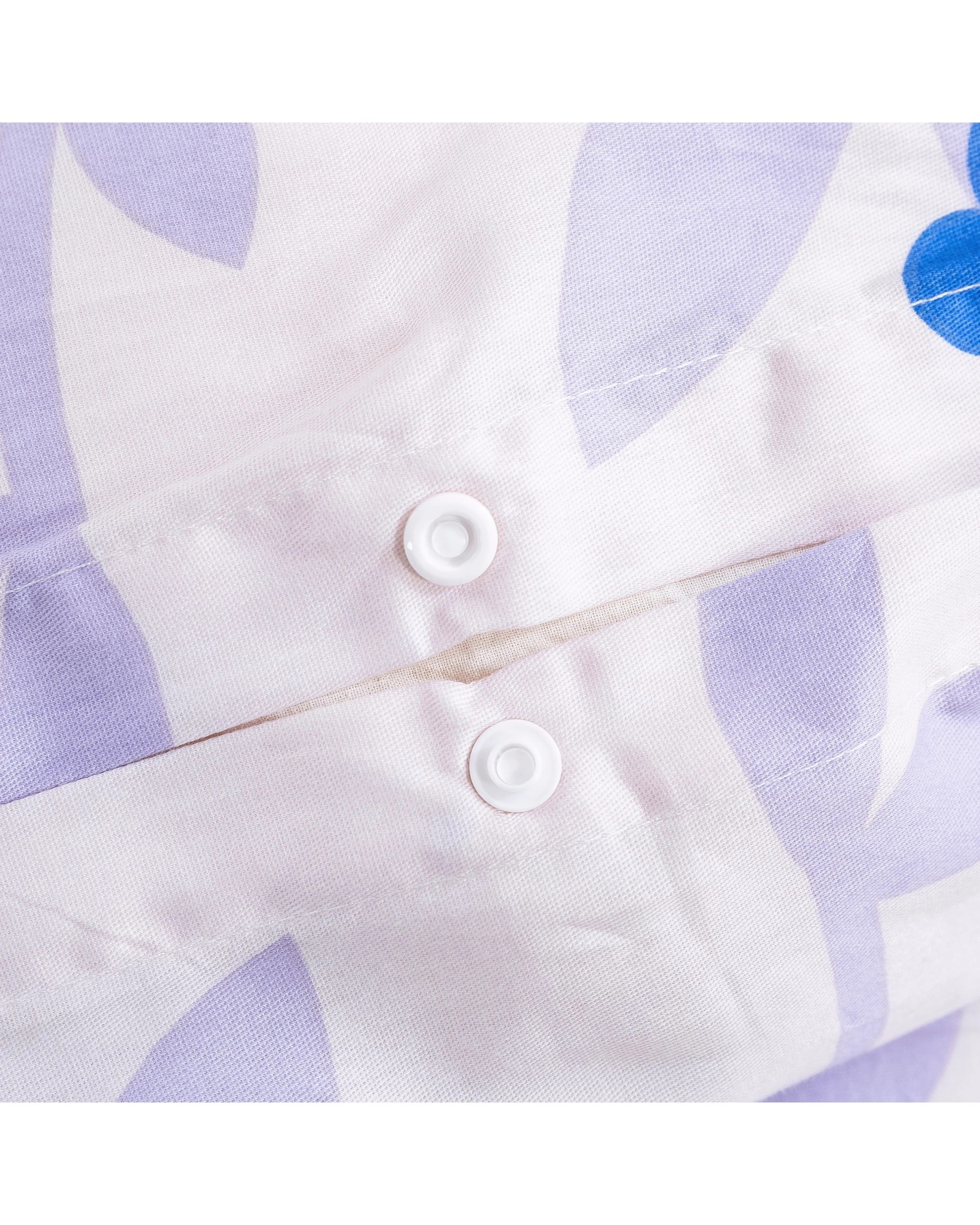 5 Dreamaker Summer 100% Cotton Quilt Cover Set - King Single Bed - Floral Blue, 5 of 7